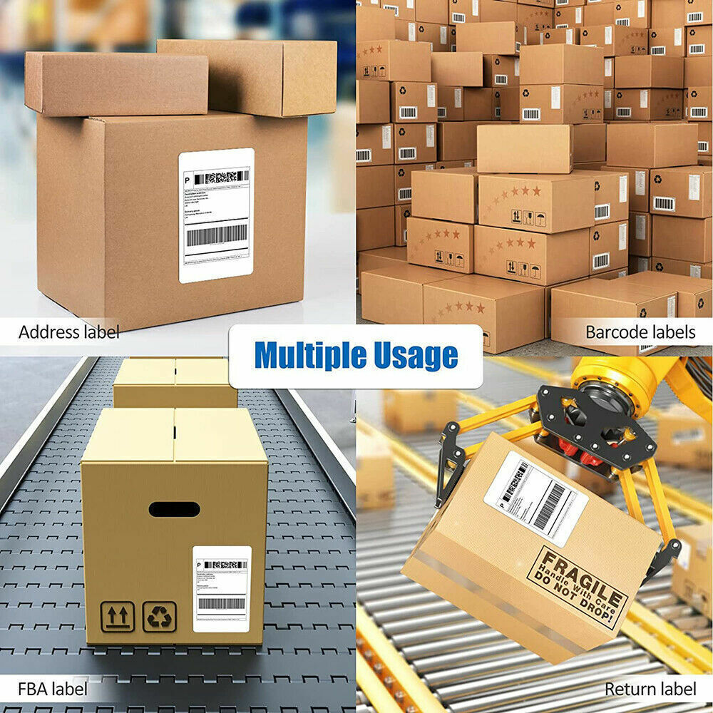 2-20R Direct Thermal Shipping Labels 4×6″ 250/Roll For Zebra 2844 ZP450 Eltron