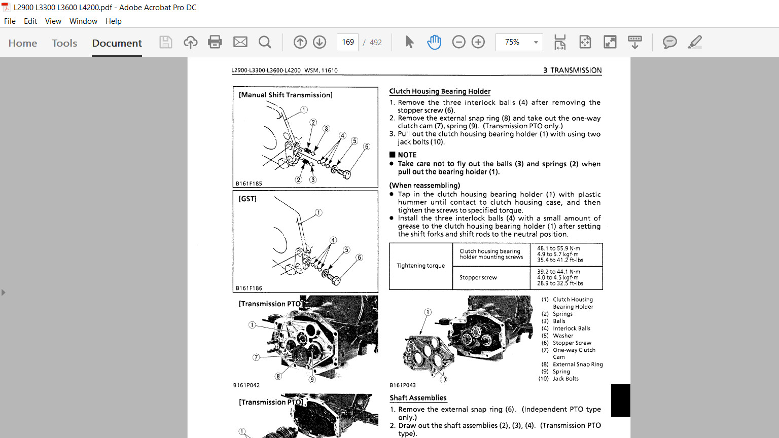 Kubota L2900 L3300 L3600 L4200 Tractor Service Repair Manual On USB
