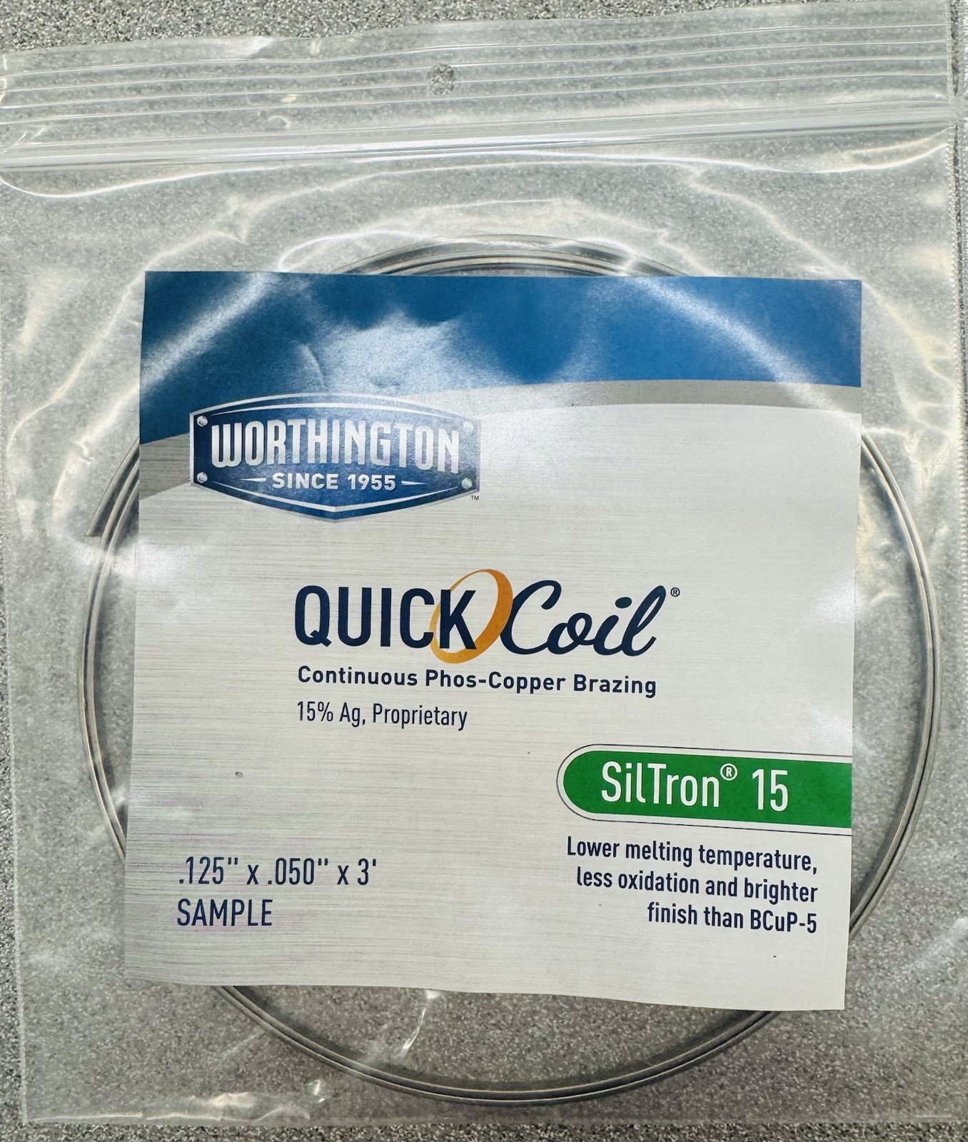 Worthington Quick Coil Brazing Rod Samples – 9’ Total