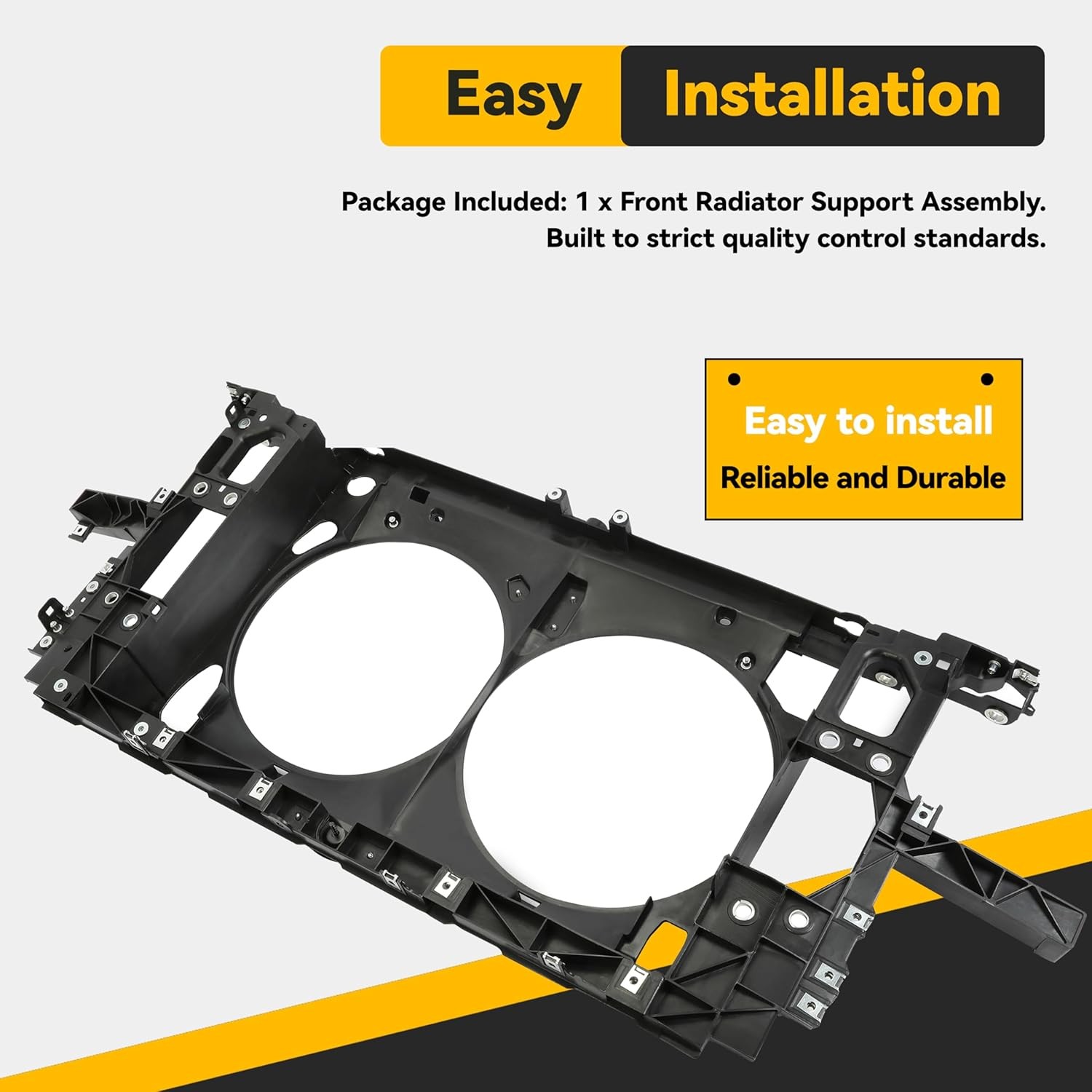 Kojem Radiator Support Assembly Compatible with 2007-2015 Infiniti G25 G35 G37 Q