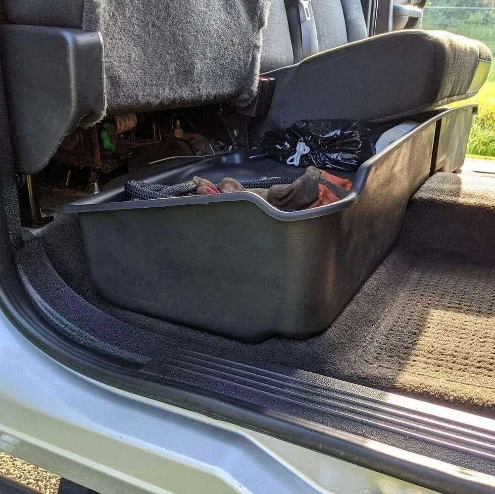 Under Seat Storage Box Chevy Chevrolet GMC Silverado Sierra 1500 Extended Cab