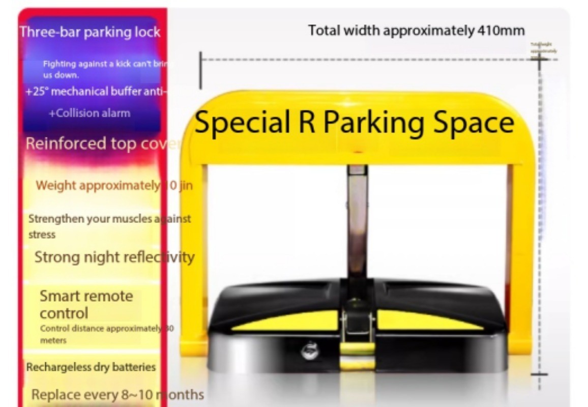 Car Park Lock: Garage Post—No Drilling Required, Automatic Lift, Reinforced