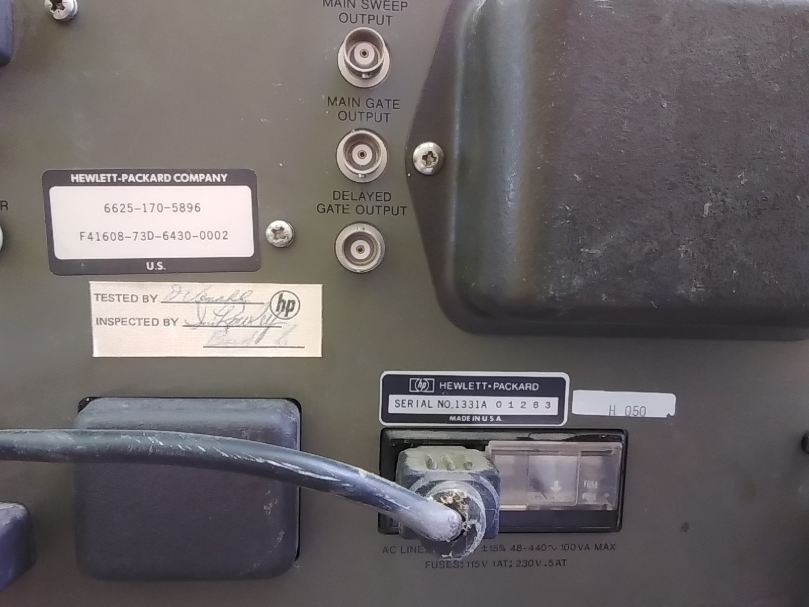 B&K Precision 1710A Dual Trace Oscilloscope -OPT H50