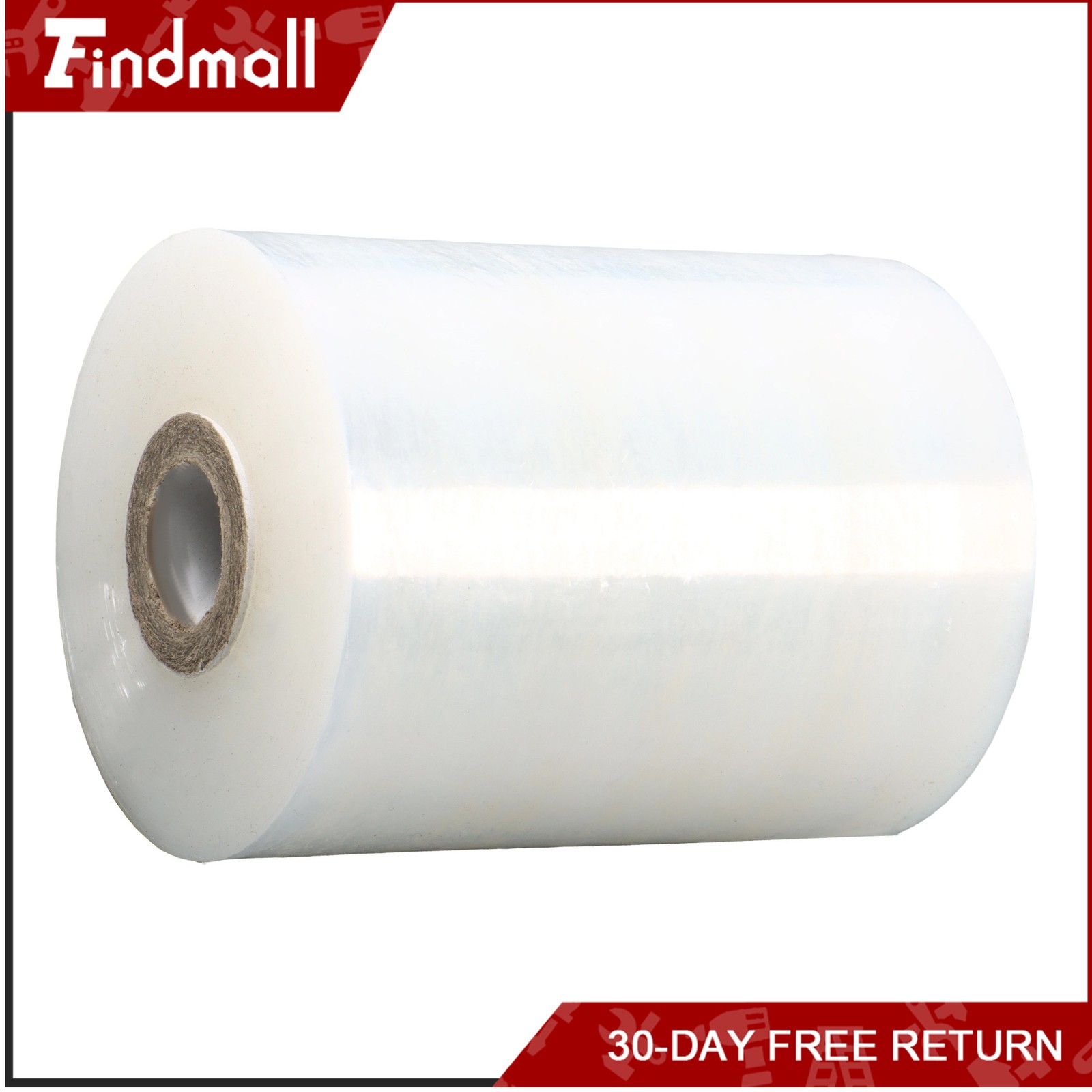 Findmall 4 Rolls 5 Inch x 1000 Ft Clear Stretch Wrap Film with 2 Pcs Handle