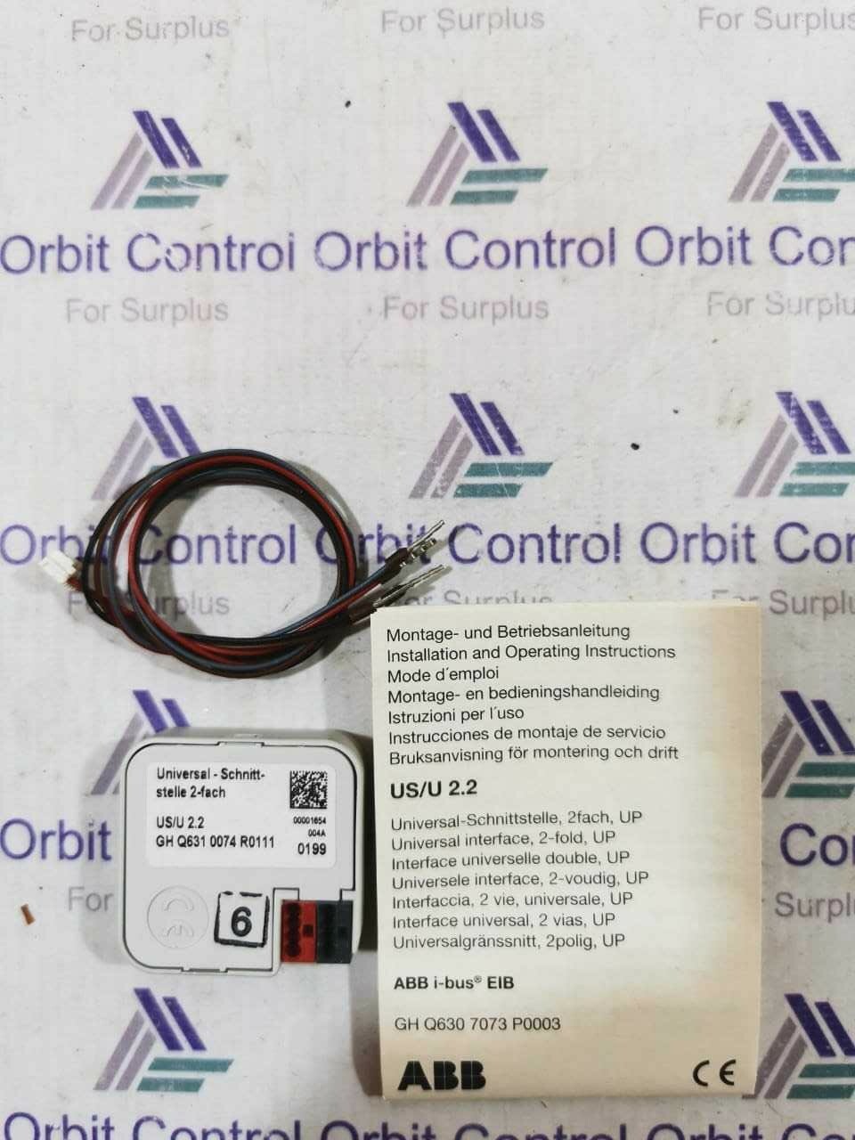 LOT 2 PCS ABB GH Q631 0074 R0111 US/U 2.2 KNX Universal Interface 2-fold