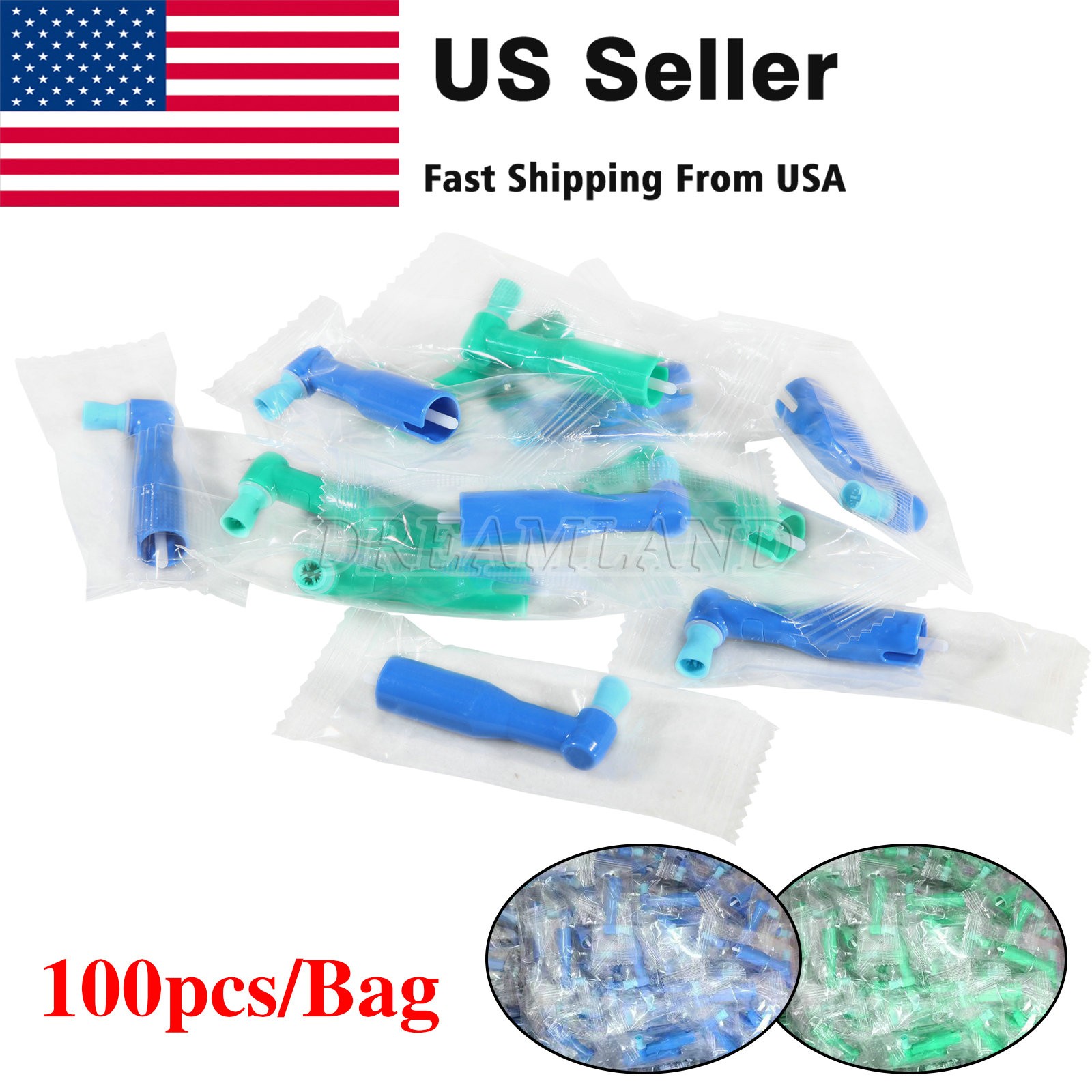 100-1000* Dental Prophy Prophylaxis Angles Disposable Latex-Free Soft / Firm Cup