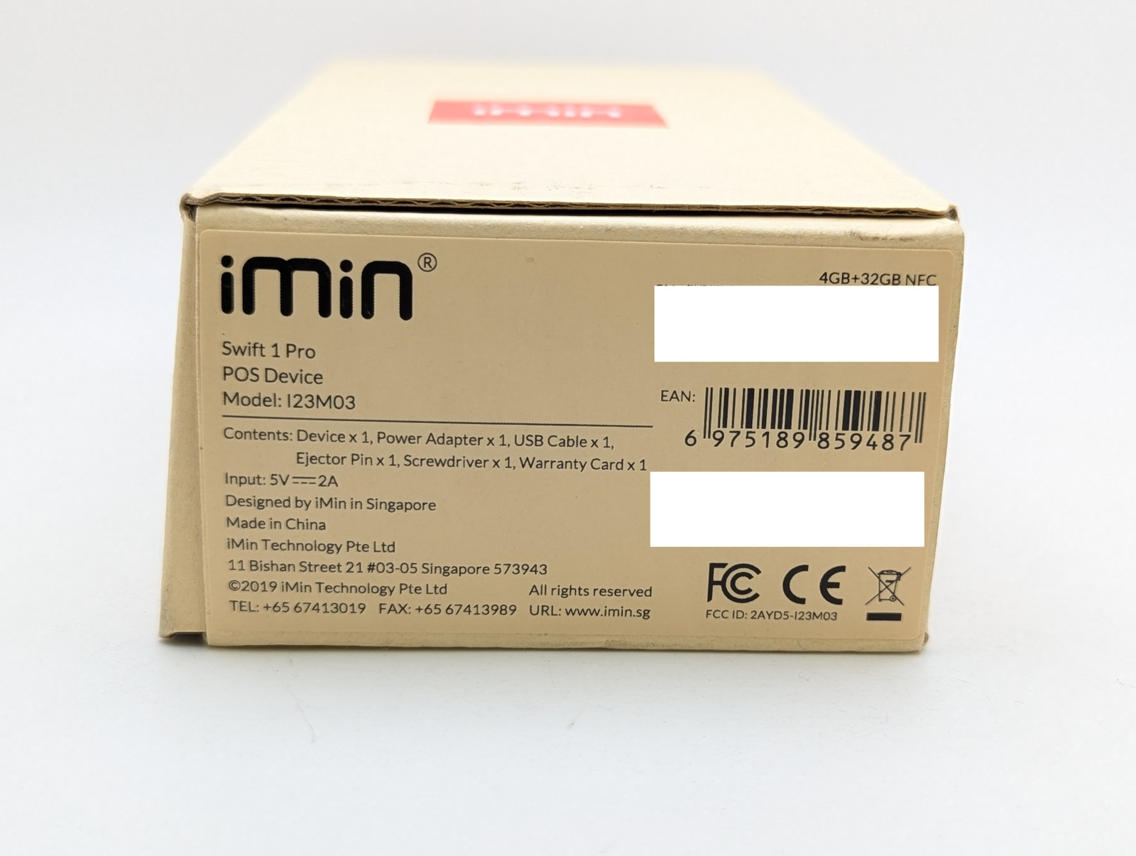 iMin Swift 1 Pro Android Mobile POS Terminal With NFC | I23M03 4GB+32GB | Black