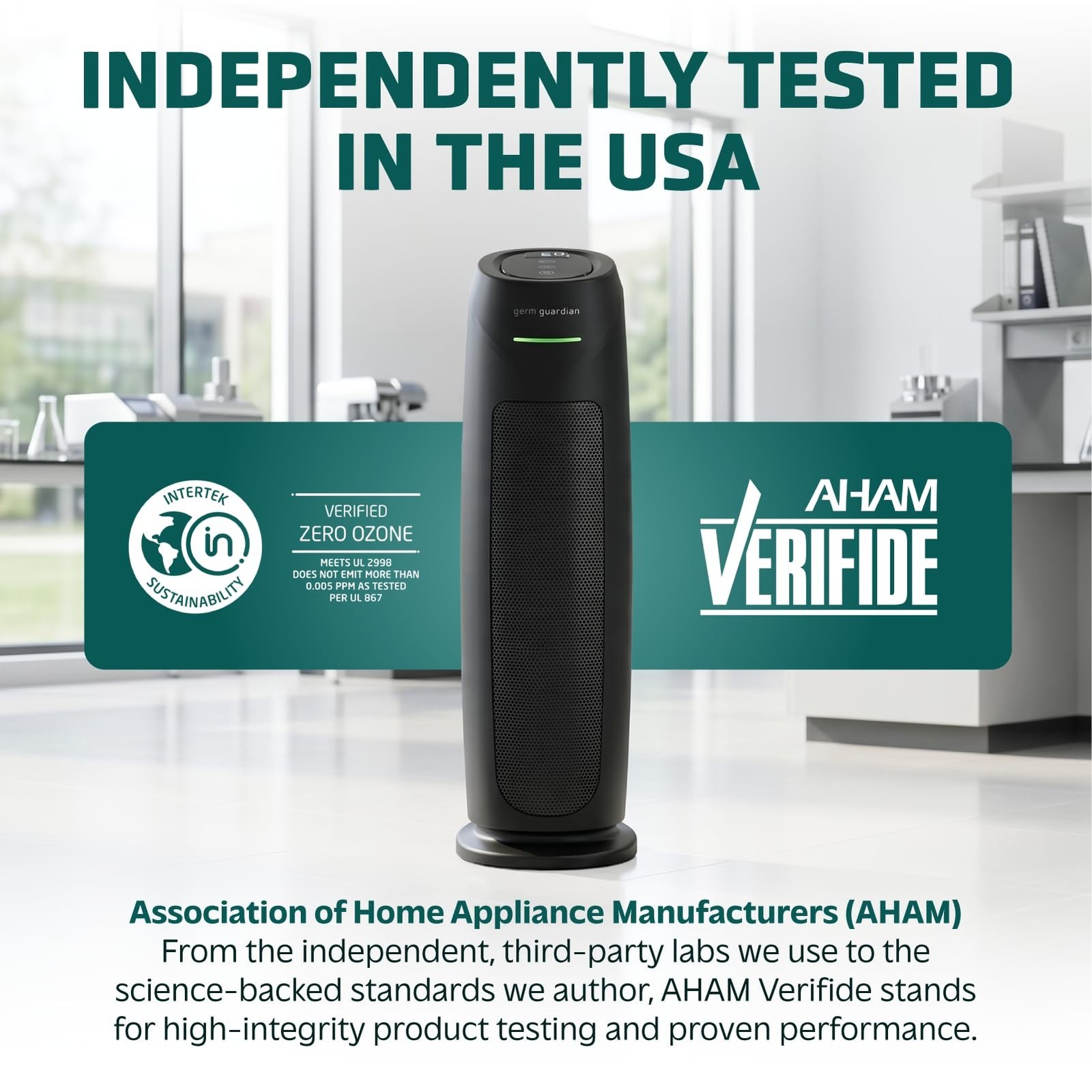 GermGuardian HEPA Large Room Air Purifier for Bedroom, Office, Dorm, and Home…