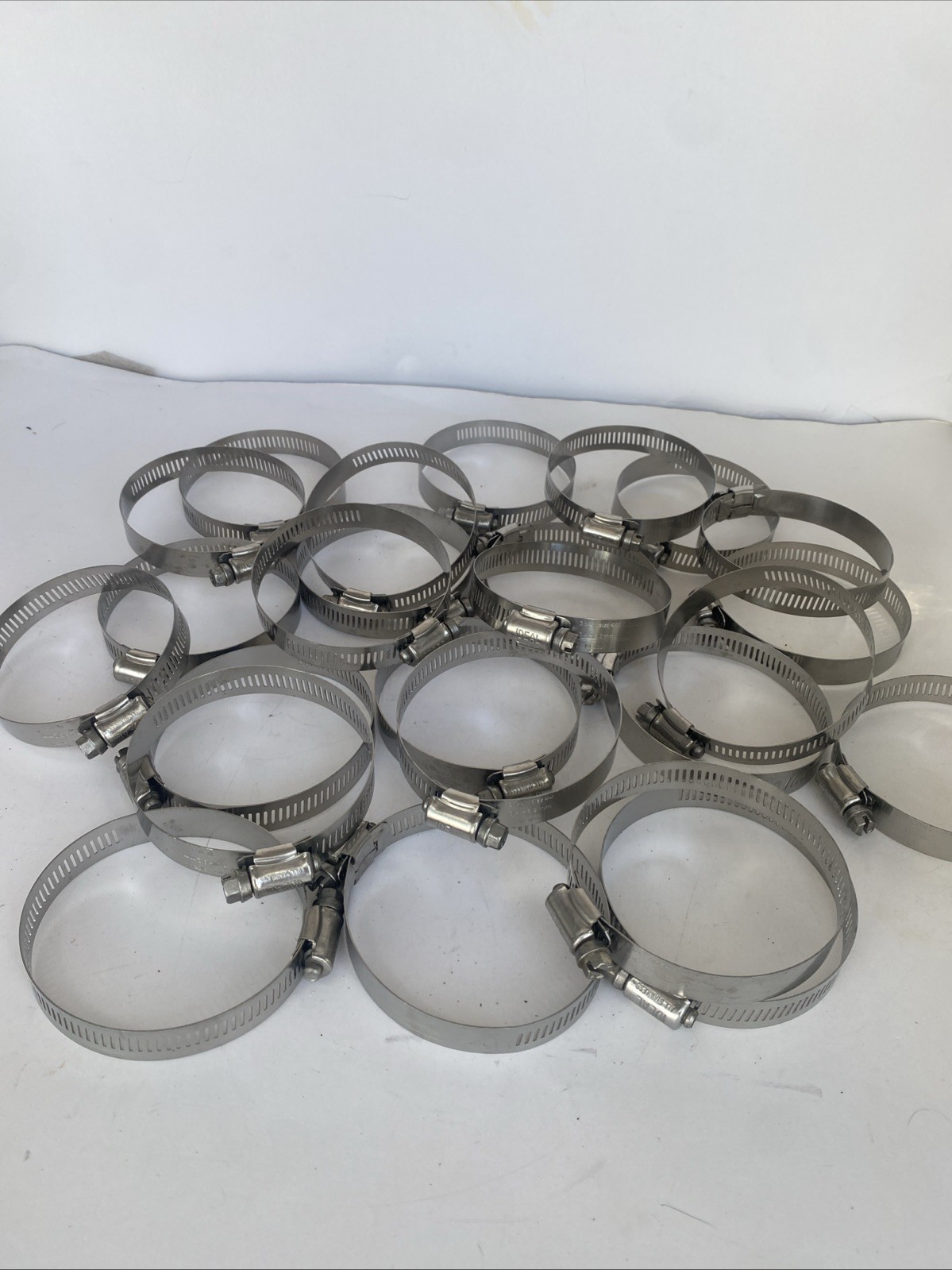 Ideal Tridon #44 Hose Clamp LOT OF 25 – 3-1/4” 34-82mm ALL STAINLESS 44 Mexico