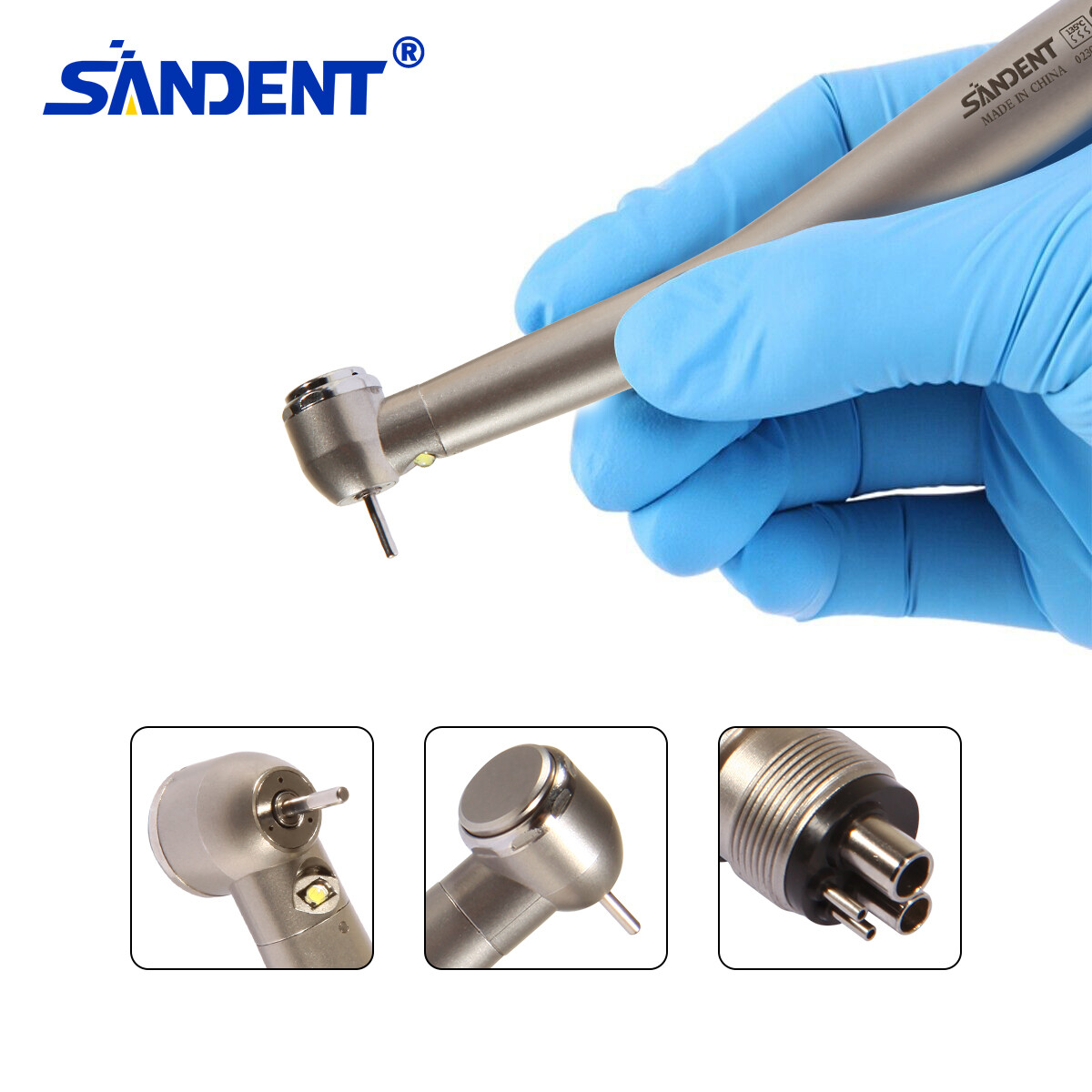 NSK Style Dental Fiber Optic LED E-generator high speed handpiece 4 HOLE Turbine