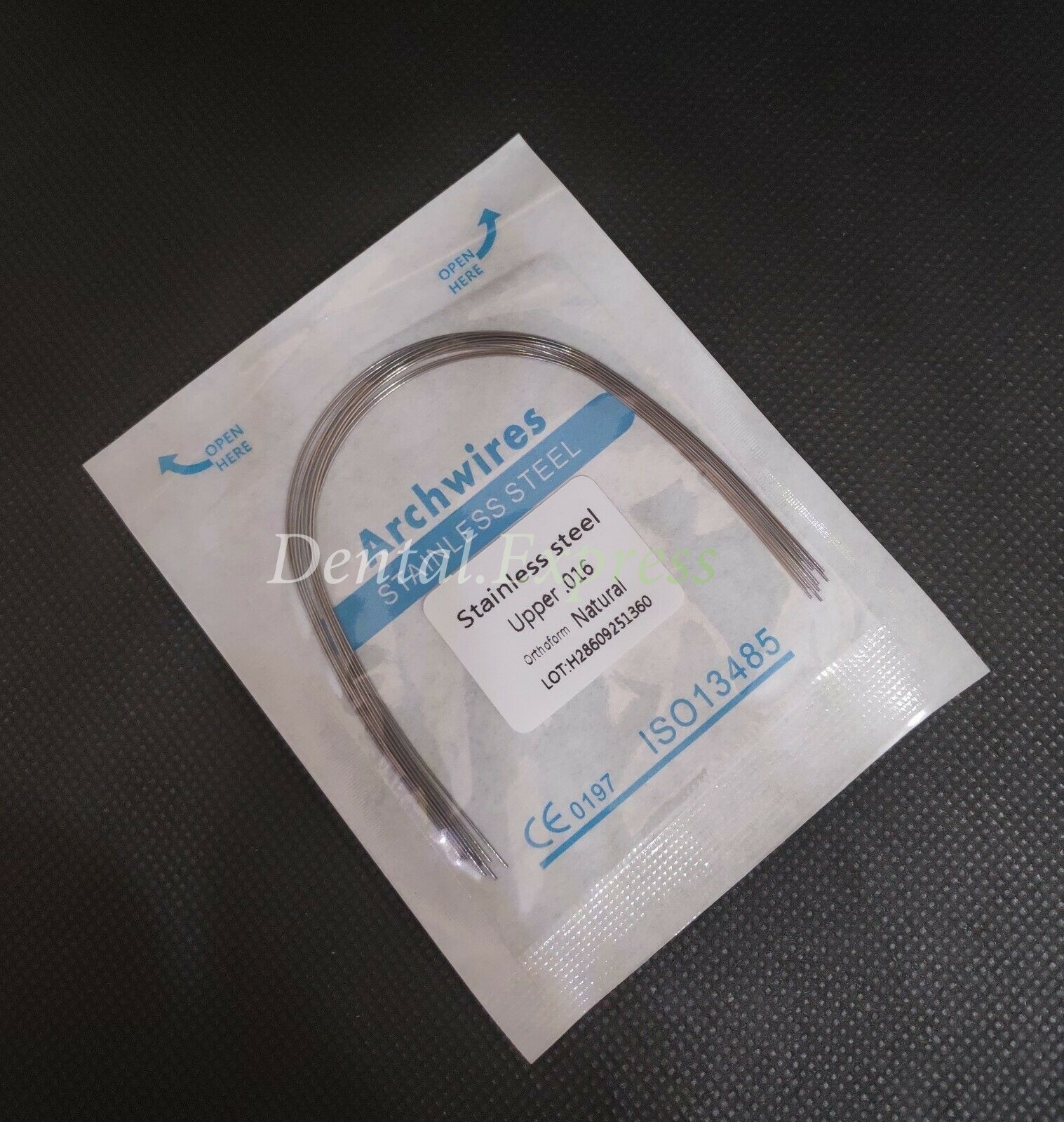 100Pc Ortho Dental Arch Wire S.S Natural Stainless Steel Wires Round Rectangular