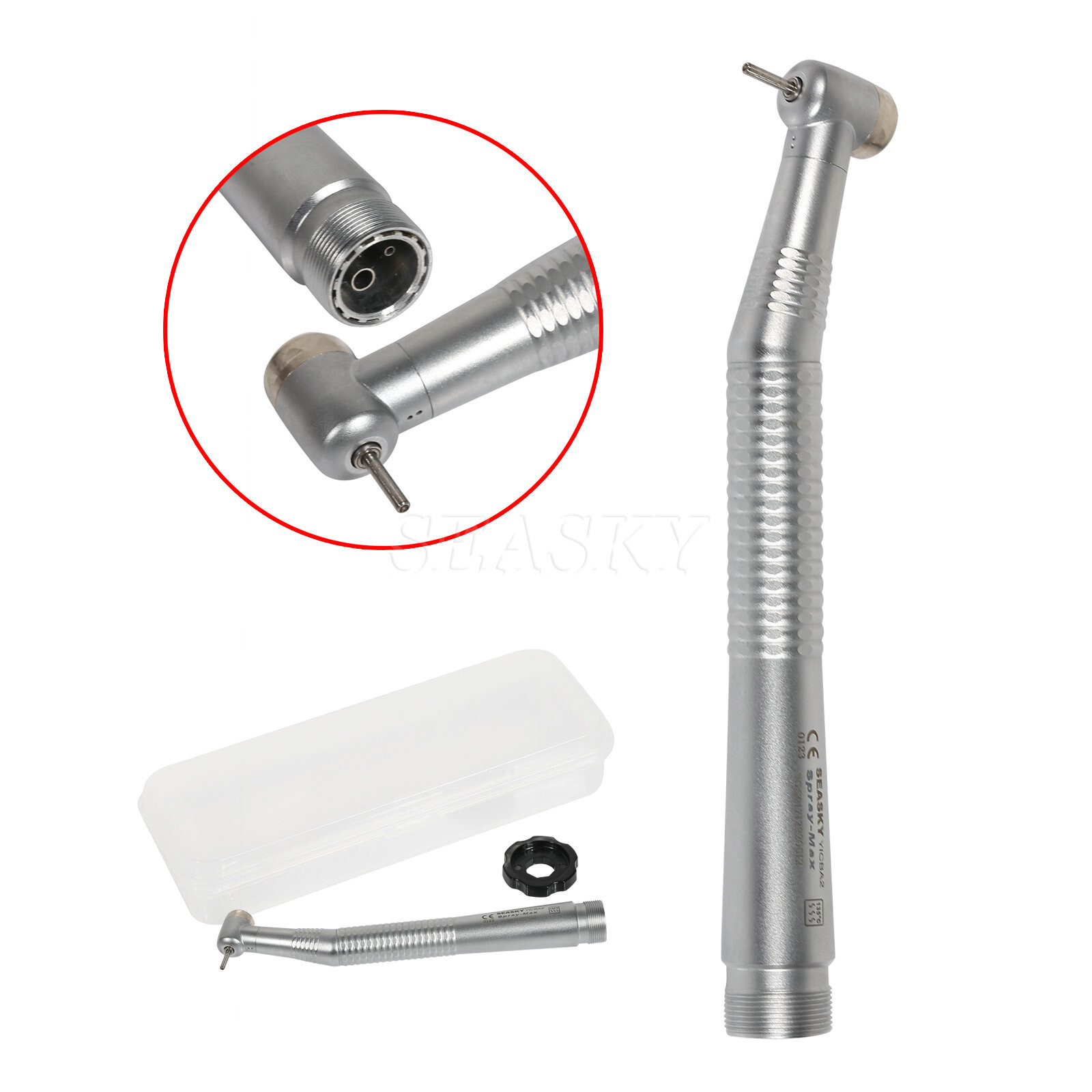 2xNSK Style Dental High Speed Handpiece Push Button head 2 Holes SK Y1BA2 in USA