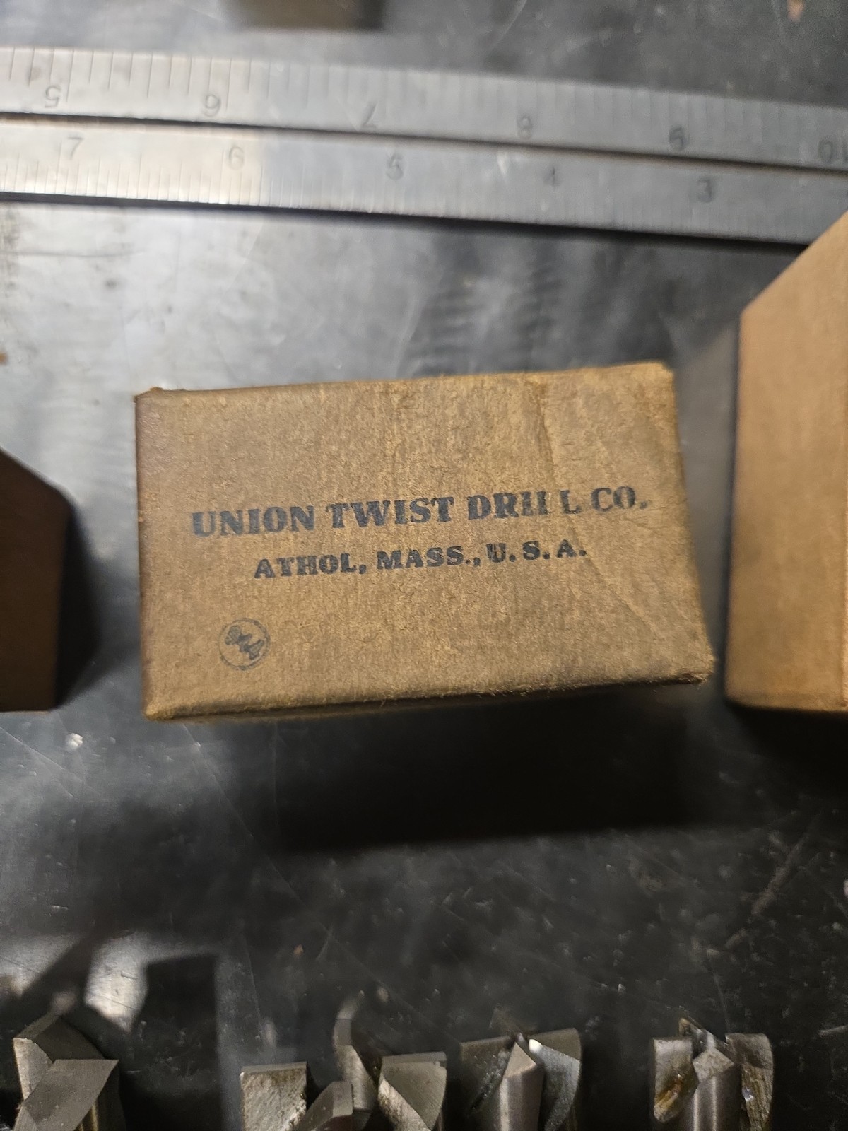 Vintage Union Twist Drill HSS Hollow Mill Cutter Lot USA Machinist Tooling