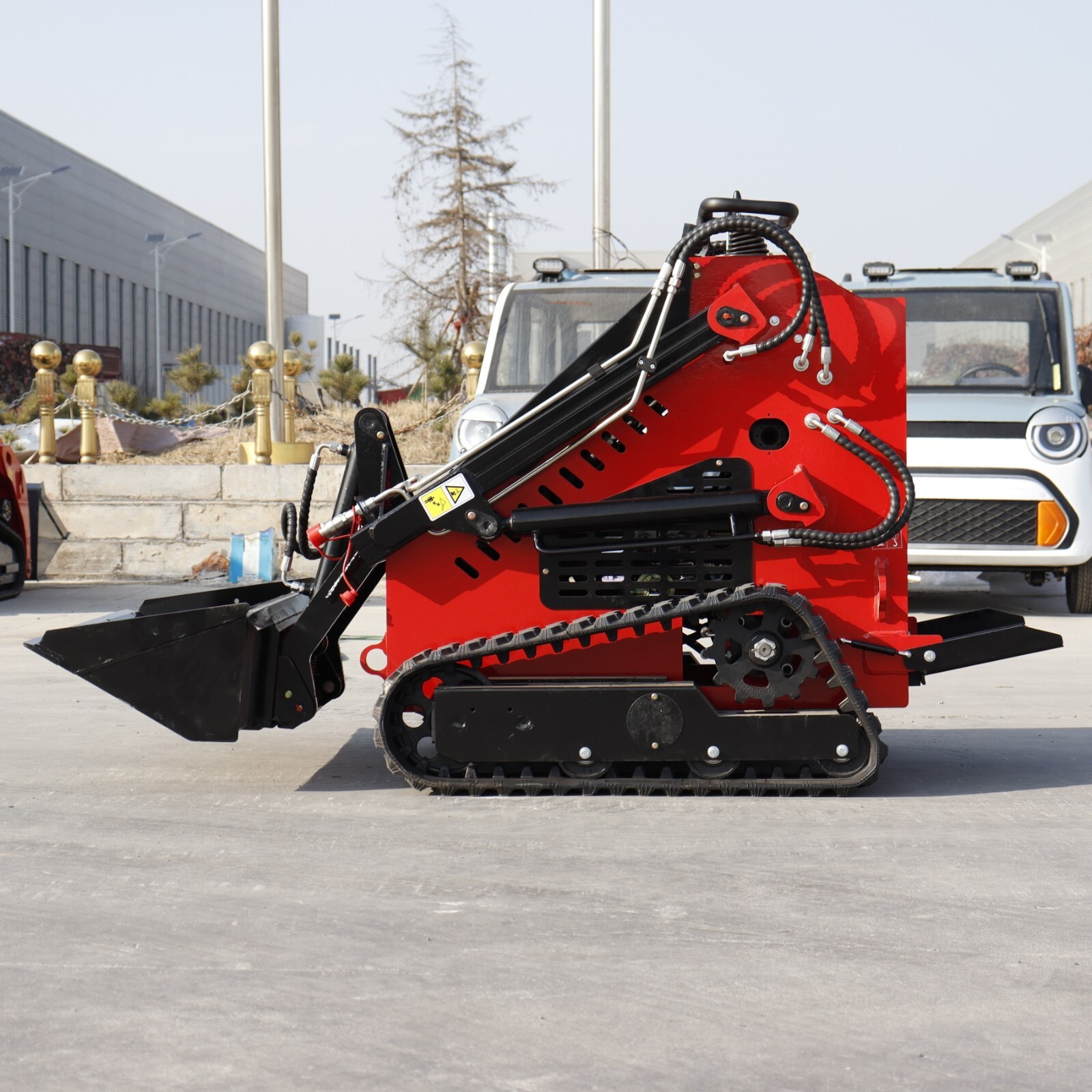 2025 Mini Crawler Track Skid Steer Loader B&S 13.5HP EPA Gas Vertical