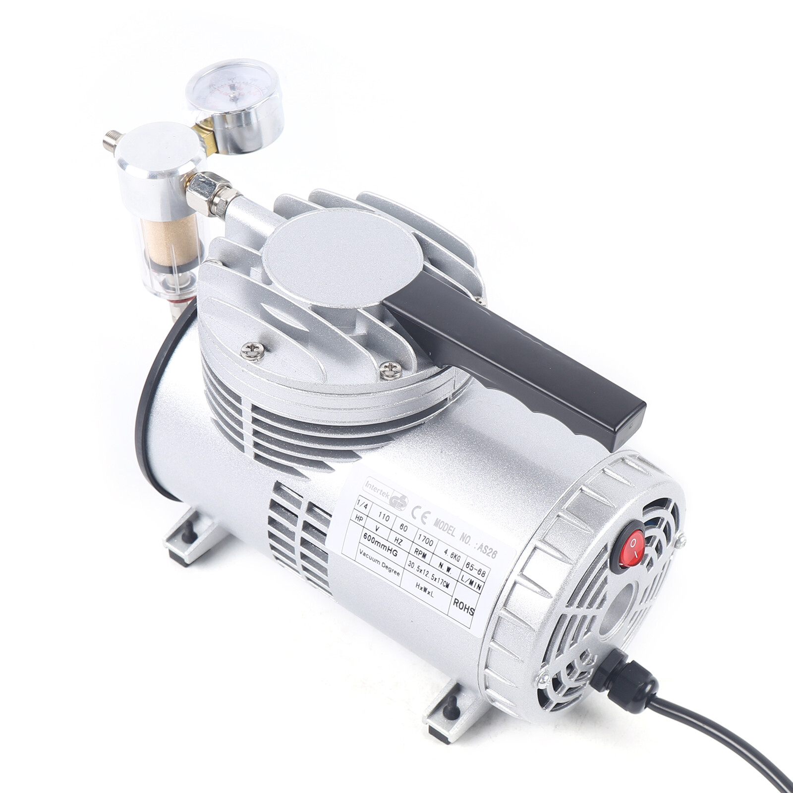 Oilless Diaphragm Vacuum Pump Industrial Small Oil Free Vacuum Suction Pump