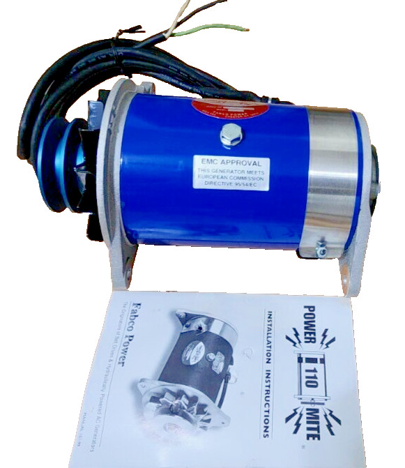 Fabco Power Mite PM-110 Belt Driven Generator 3600W, 120V 50Hz, RPM: 3000