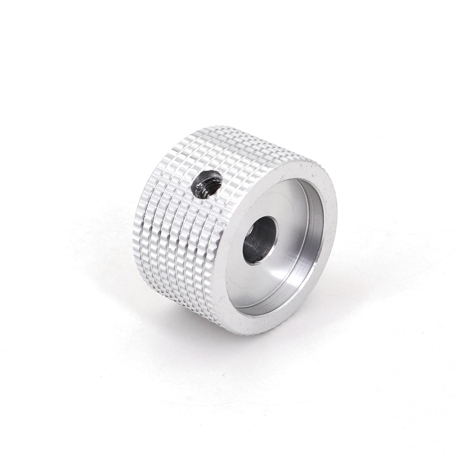 10Pcs Silver 6.4mm 1/4” Aluminum 25 x 15.5mm Amplifier Audio Volume Rotary Knob