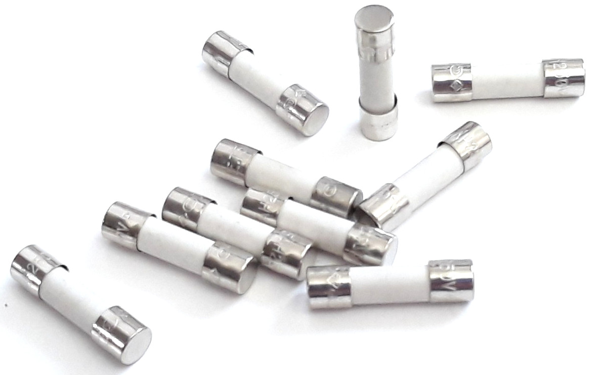 Pack of 10 T5AH 250V P 5A Time Delay Littelfuse Ceramic Fuses T5AH250V Slow Blow