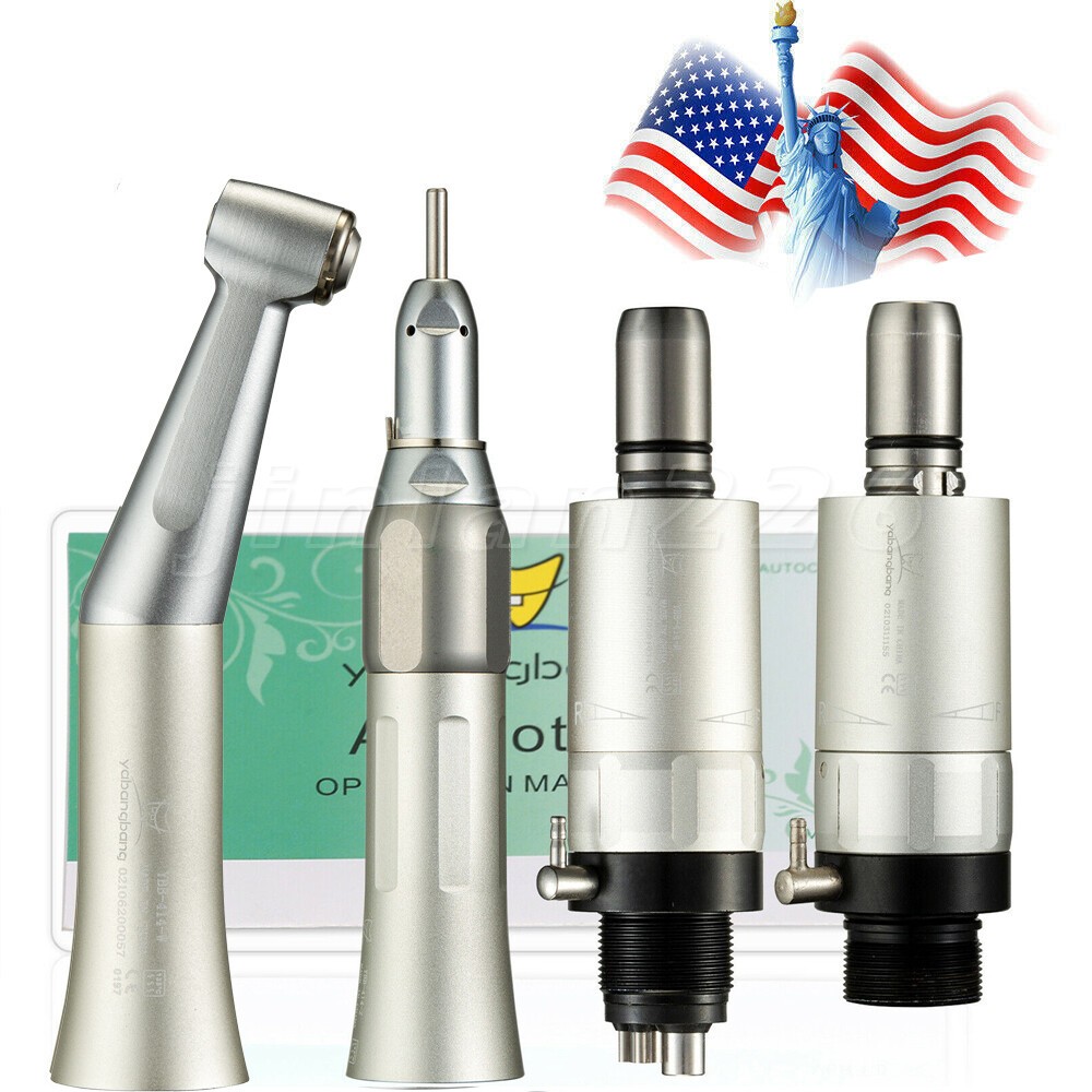 NSK Style Dental Low Speed Handpiece Contra Angle Straight Air Motor 2/4H YX4