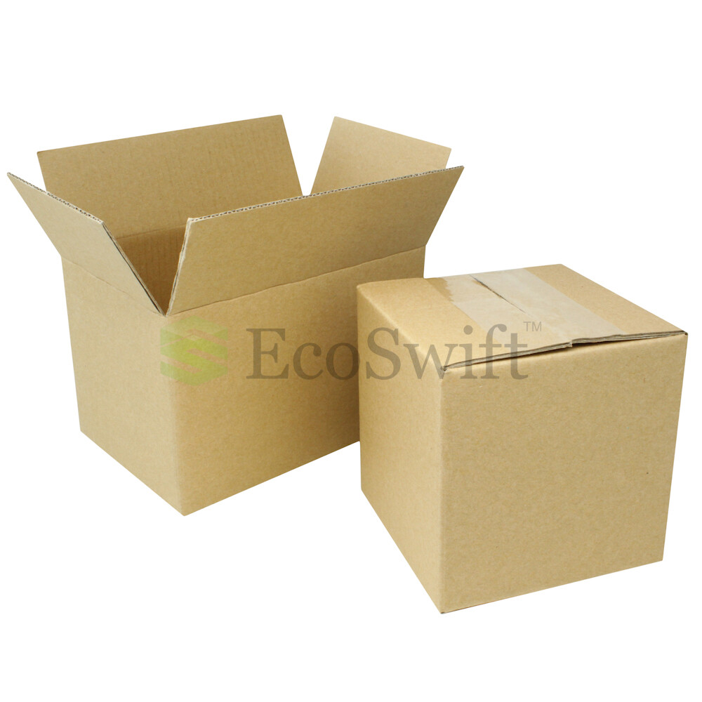 1-200 3x3x3 “EcoSwift” Cardboard Packing Mailing Shipping Corrugated Box Cartons