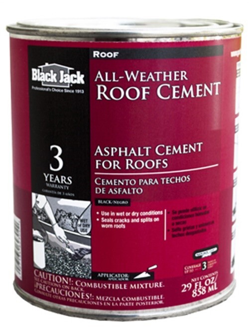 Gardner Gloss Black Patching Cement All-Weather Roof Cement 29 oz