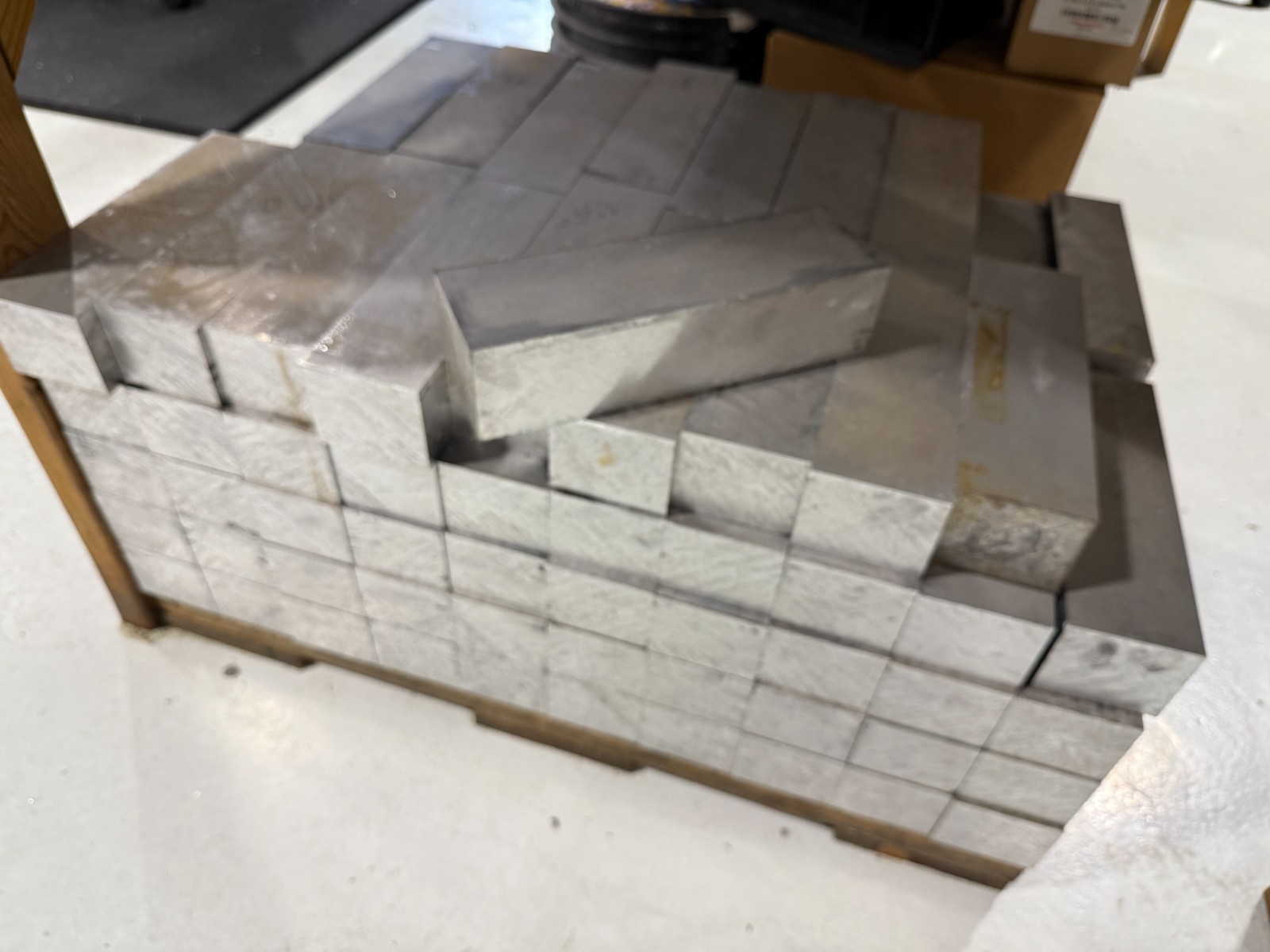 7075 T6 Aluminum Billet Stock 9.5 x 5 x 2 Block