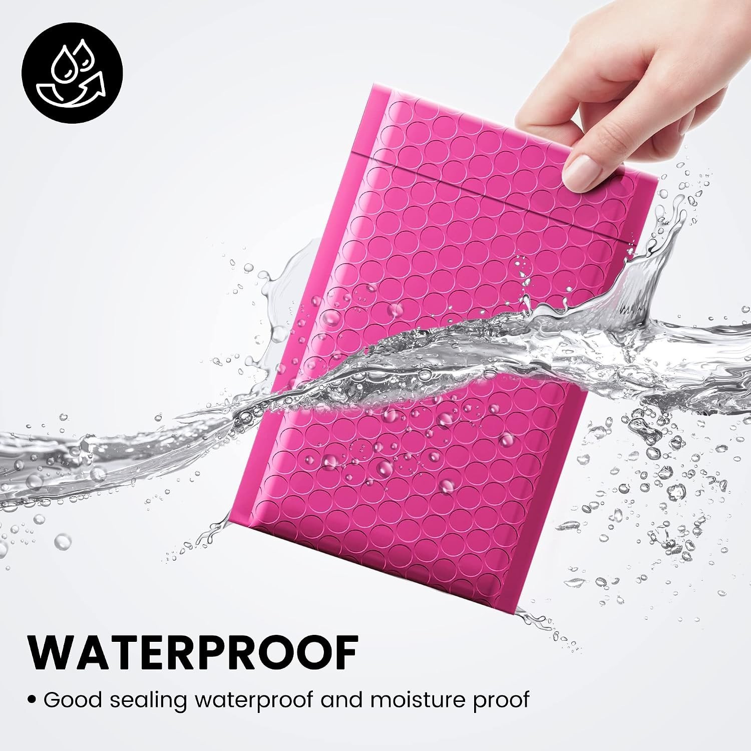 High-Quality 4×8” Pink Bubble Mailers – 100 Count Self-Seal Shipping Envelopes