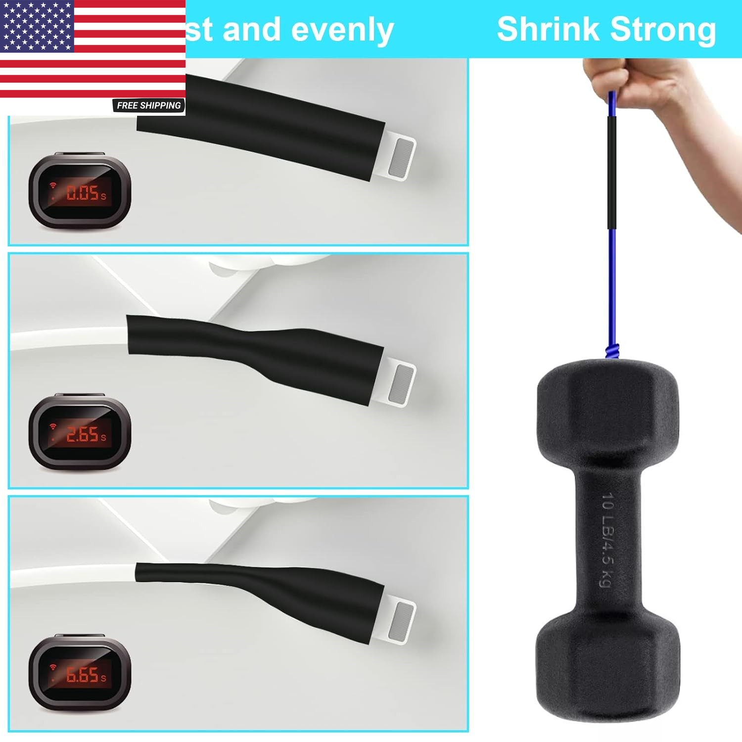 900Pcs Wire Heat Shrink Tubing Kit, Industrial Heat-Shrink Tubing for Wires, 2:1