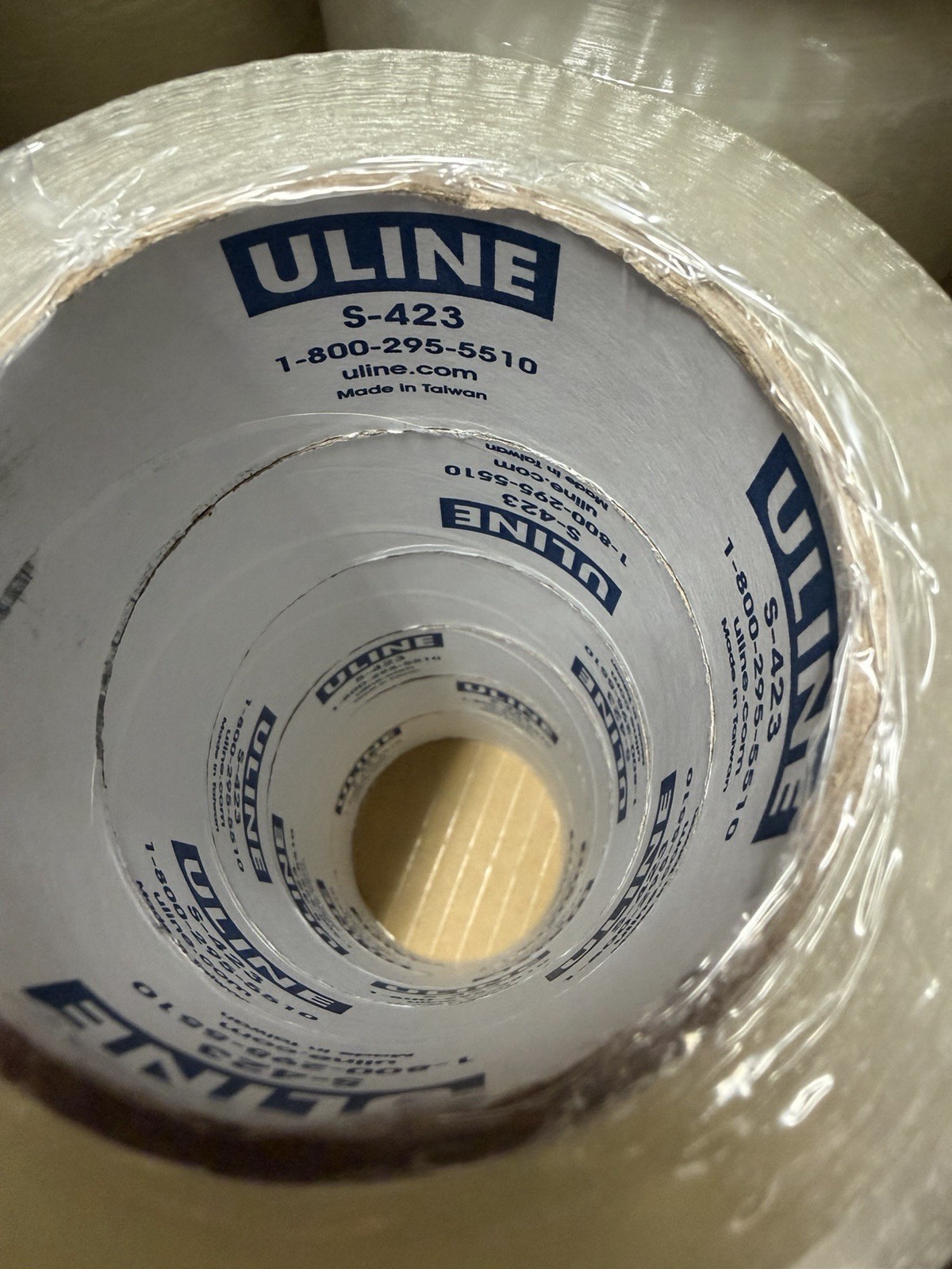 (6) ULINE S-423 2″ x 110yds 2mil PACKING / SHIPPING TAPE ROLLS ~FREE SHIPPING~