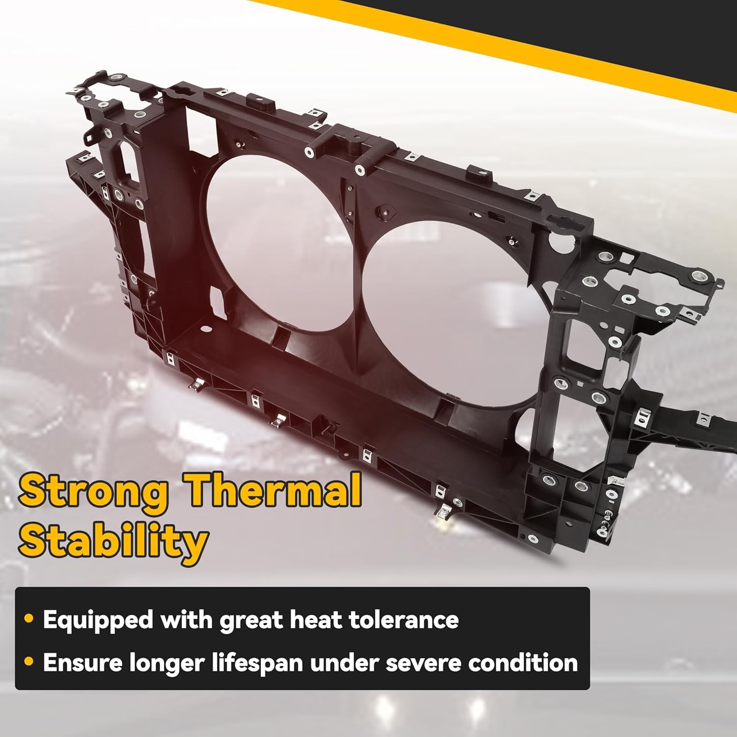 Kojem Radiator Support Assembly Compatible with 2007-2015 Infiniti G25 G35 G37 Q