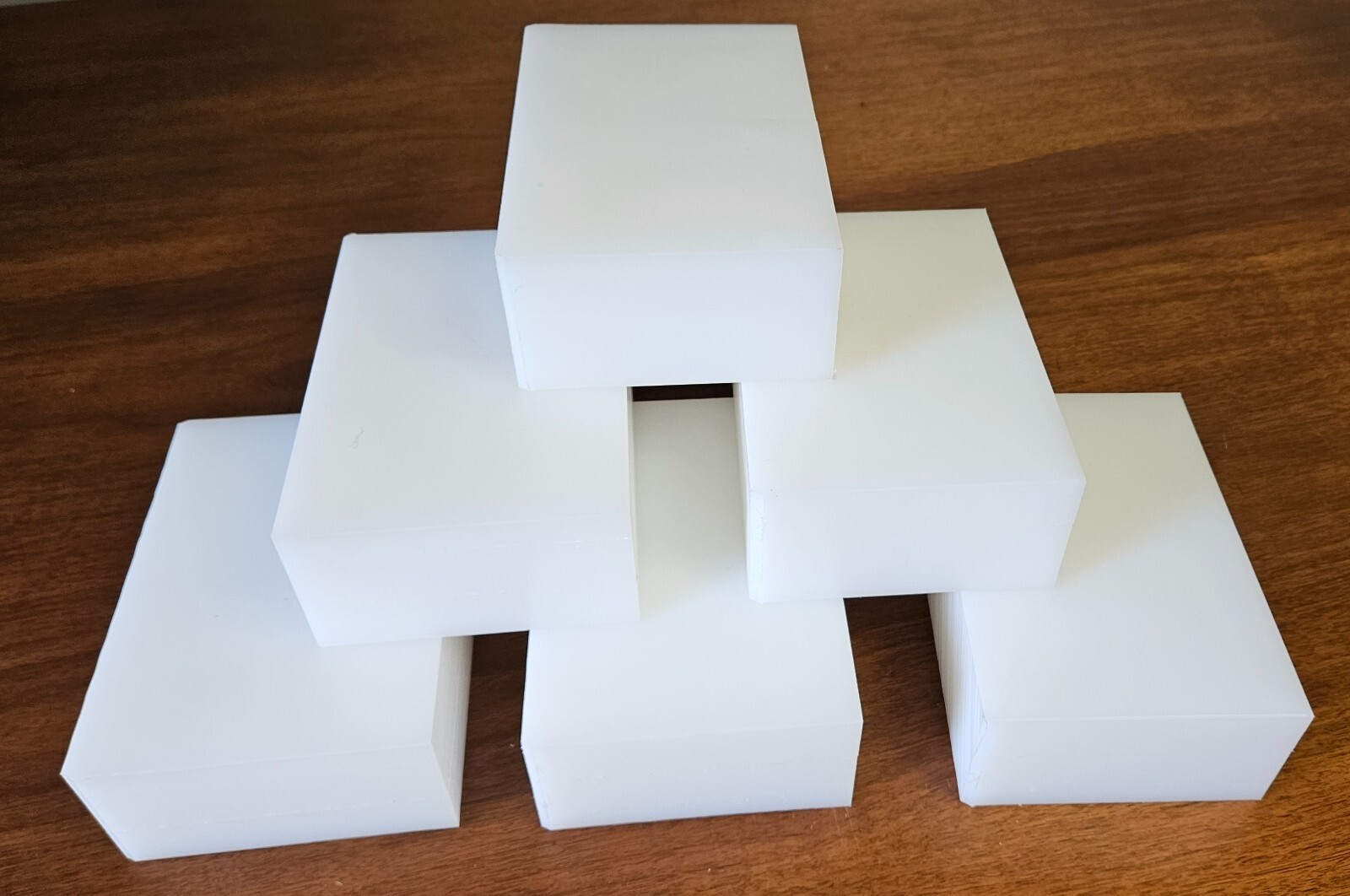(QTY 8) UHMW Polyethylene Plastic 2-1/2” x 5” x 7” (oversized) FREE SHIPPING