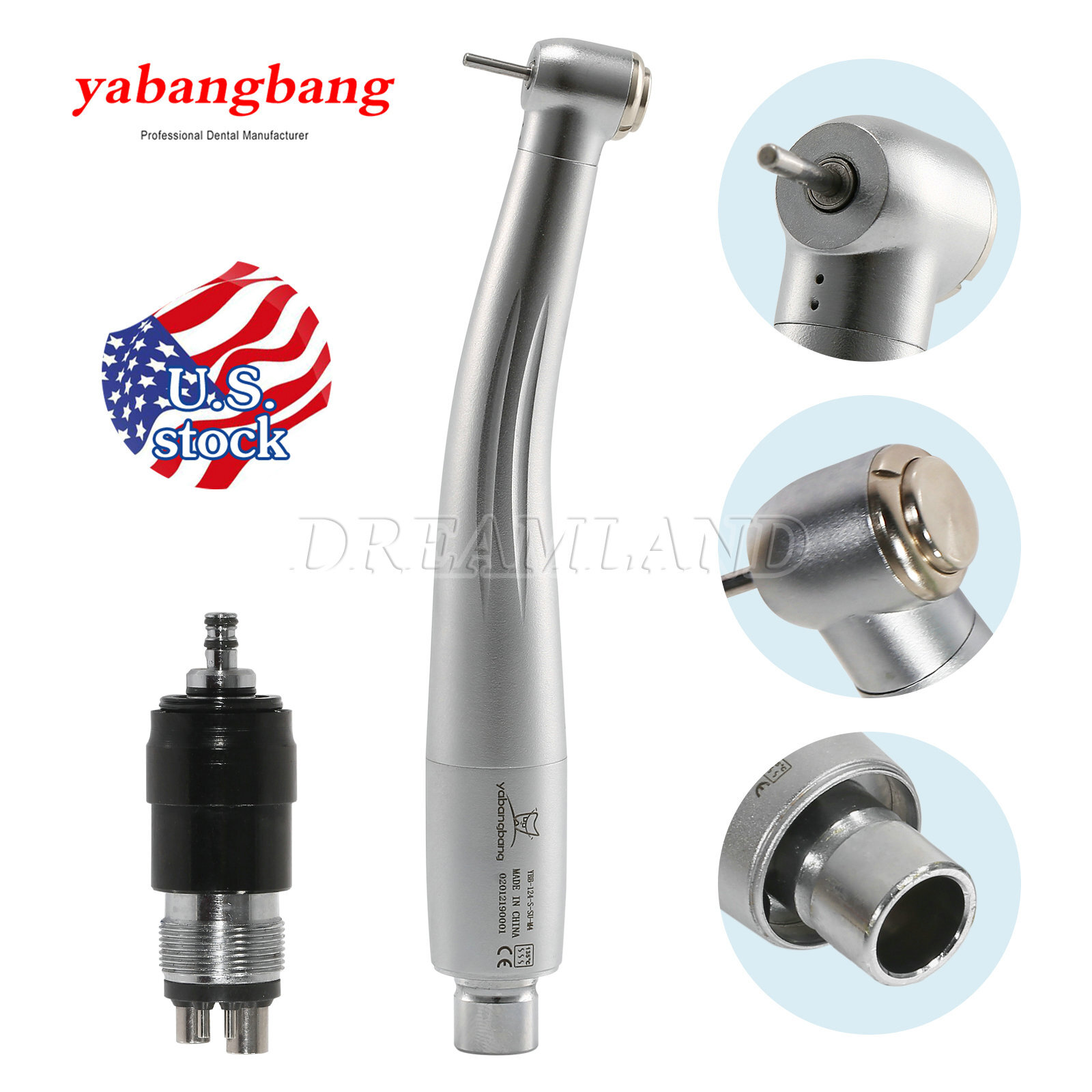 1-20 Dental High Speed Turbine Handpiece fit NSK 4Hole Swivel Coupler