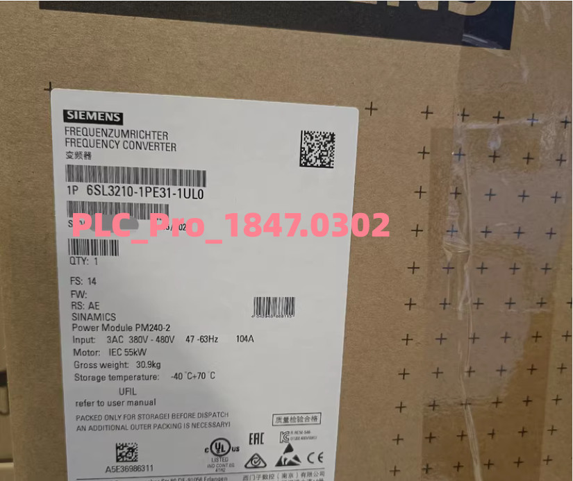 6SL3210-1PE31-1UL0 1PCS Brand New Siemens 6SL3210-1PE31-1UL0 Fast shipment