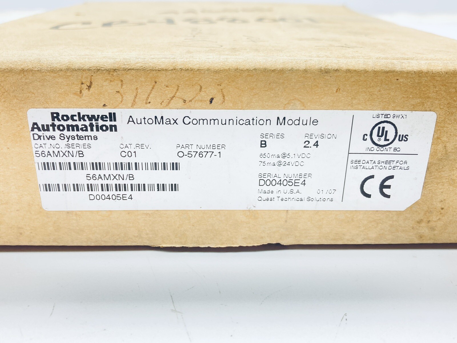 ROCKWELL AUTOMATION / ALLEN BRADLEY 56AMXN AUTOMAX COMMUNICATION MODULE SER-B
