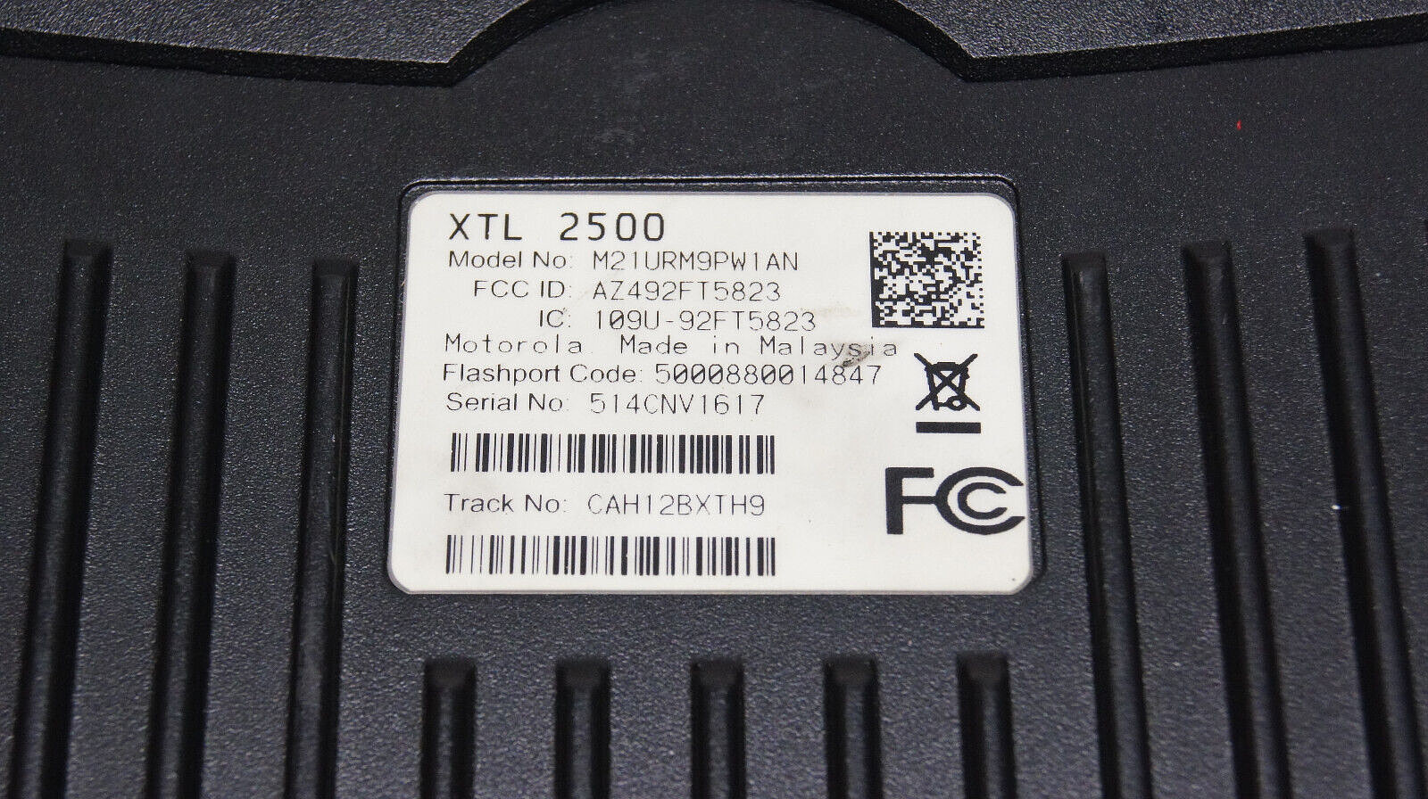 Motorola XTL 2500 P25 Mobile Radio Dash Mount M21URM9PW1AN 700/800MHz GRADE A