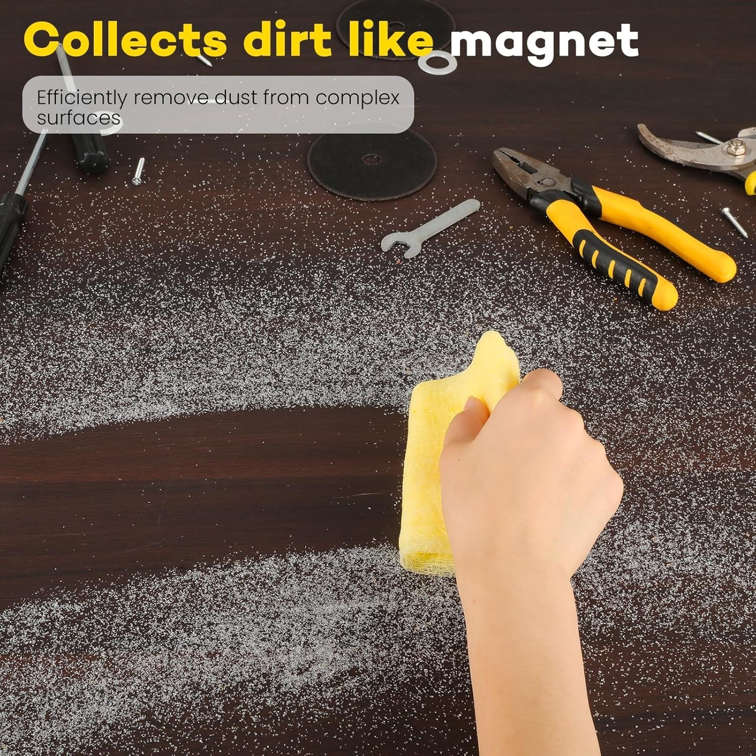 Tack Cloth 6 Pack Paint Woodworking Sticky Tac Rag 18X36inch Clean Dust