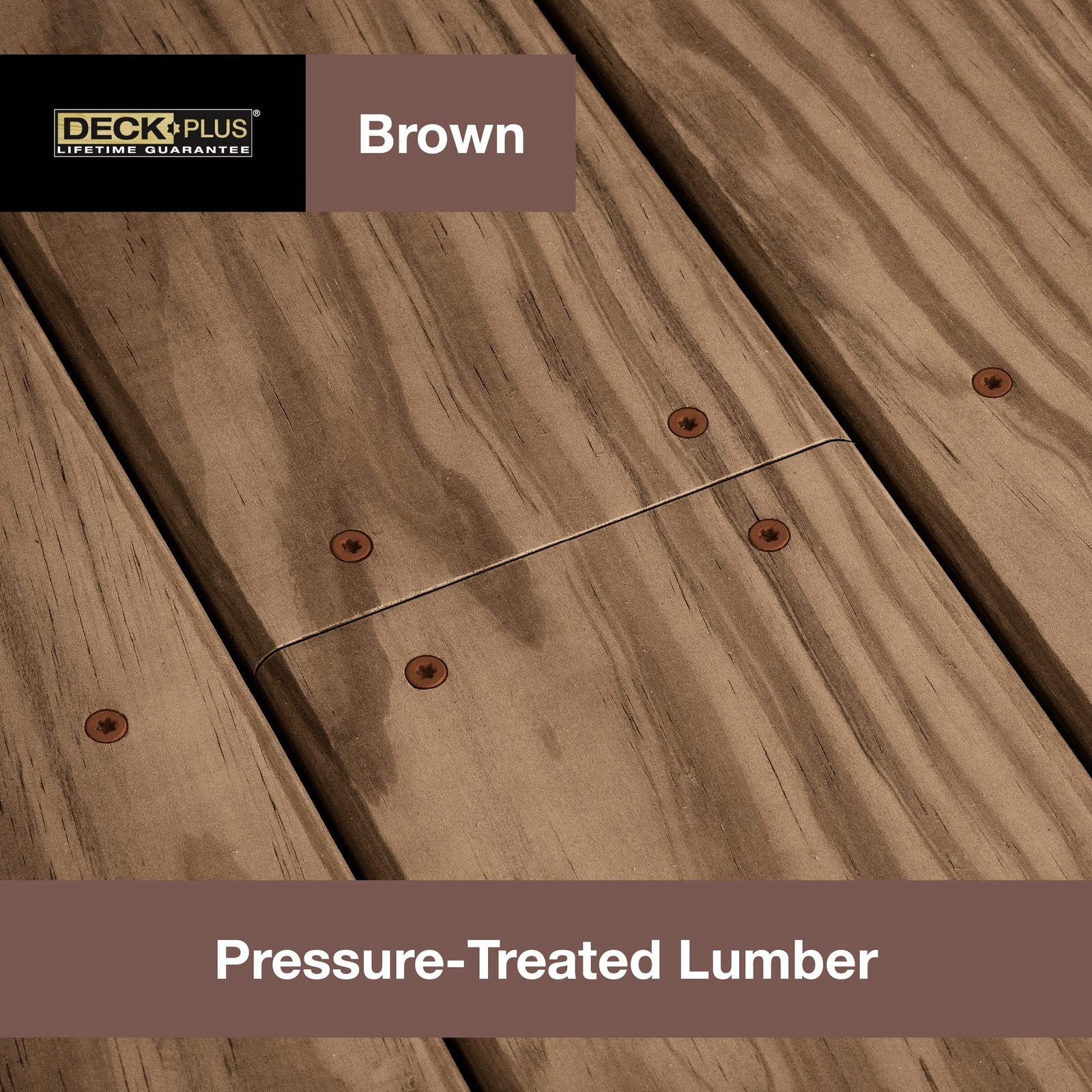 Deck Plus Wood Screws, Brown Exterior Screws, 2 x #8, 5lb