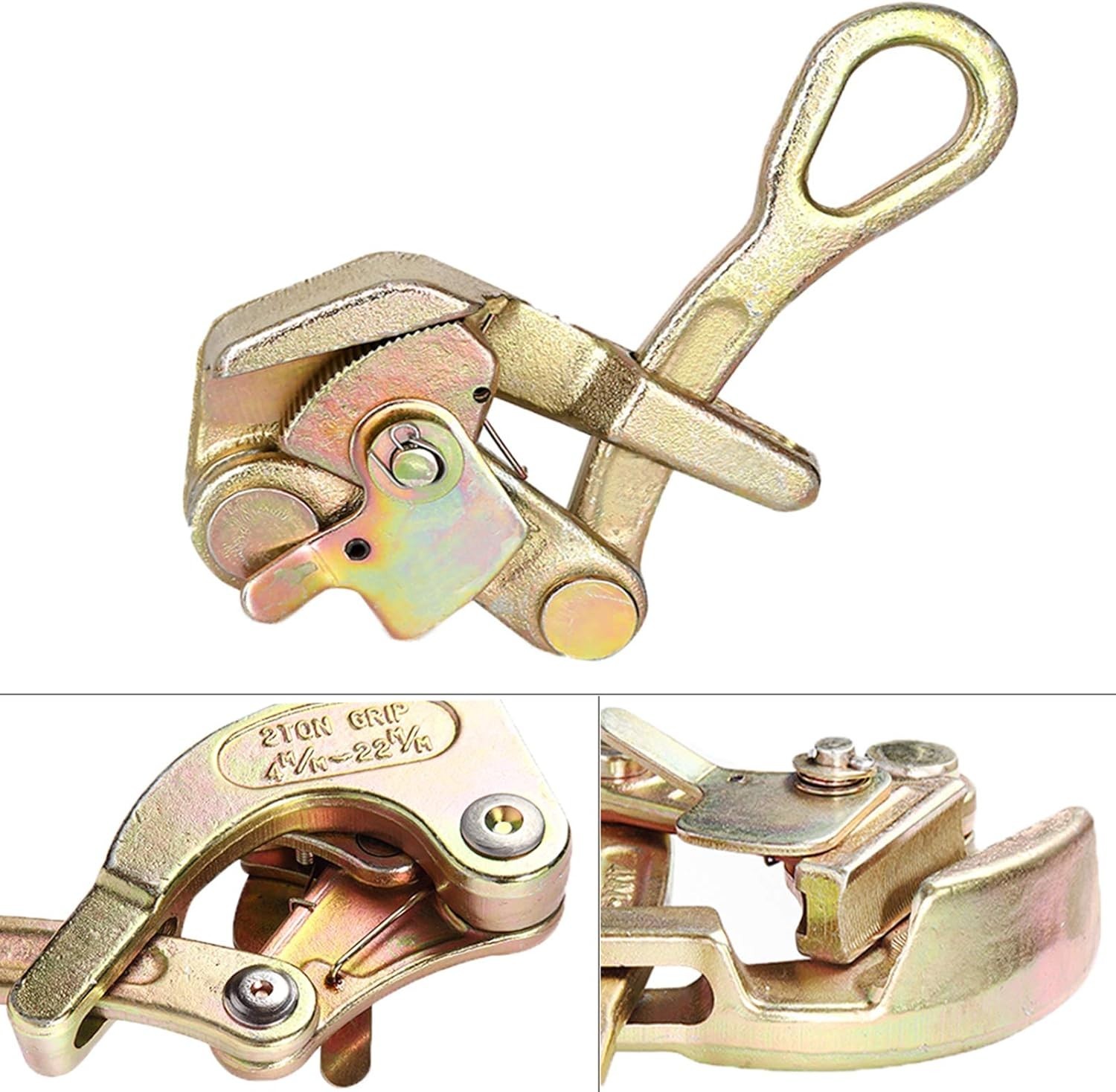 Cable Grip Wire Gripper Steel Cable Puller Tool for Wire Rope,Pulling 2204 Lb…