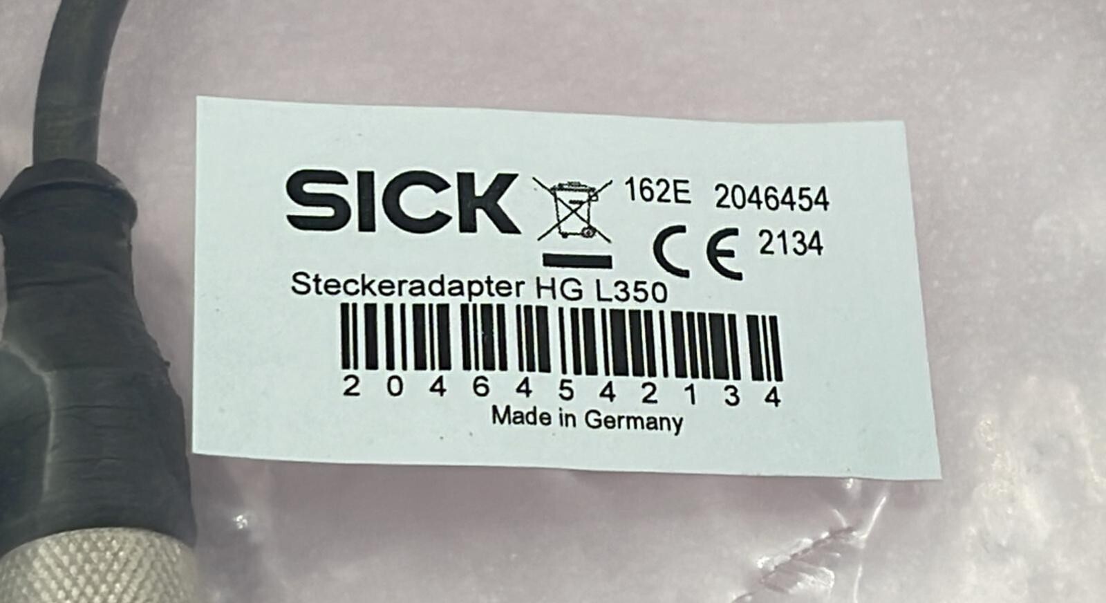 [LOT 2 PCS] NEW – SICK Steckeradapter 2046454 HG L350