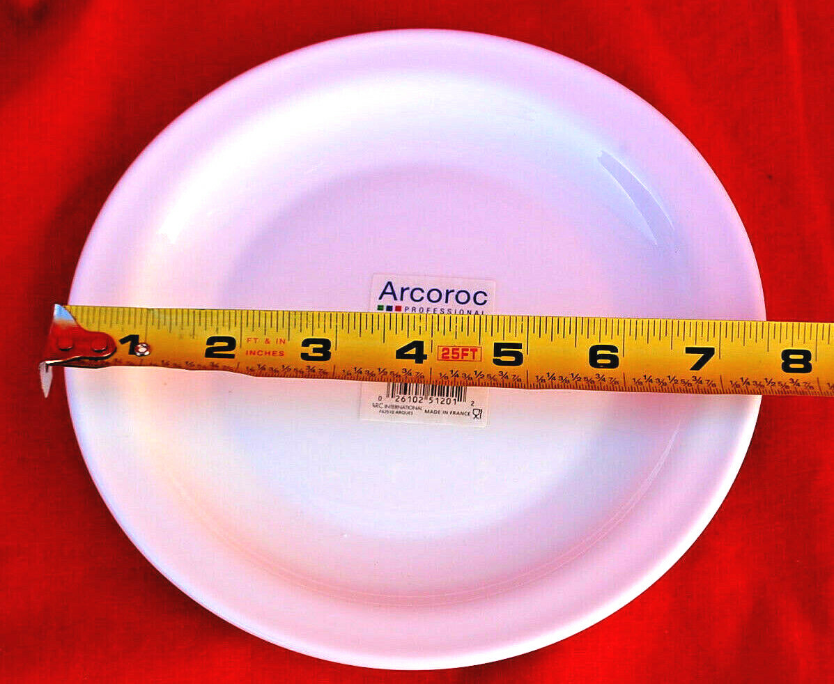 Arcoroc Hoteliere 57974 7 1/2″ Narrow Rim Plates New Lot of 6 C1042