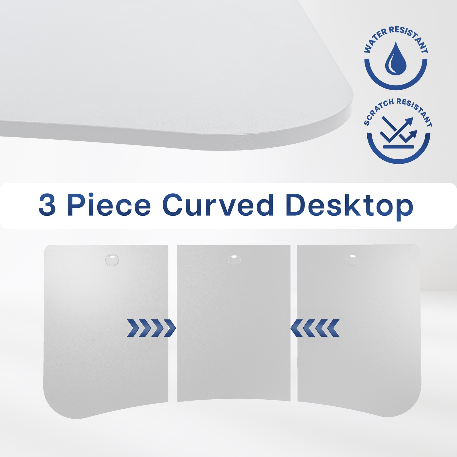 VIVO White 63″ x 32″ Table Top for Adjustable Standing Desk Frames