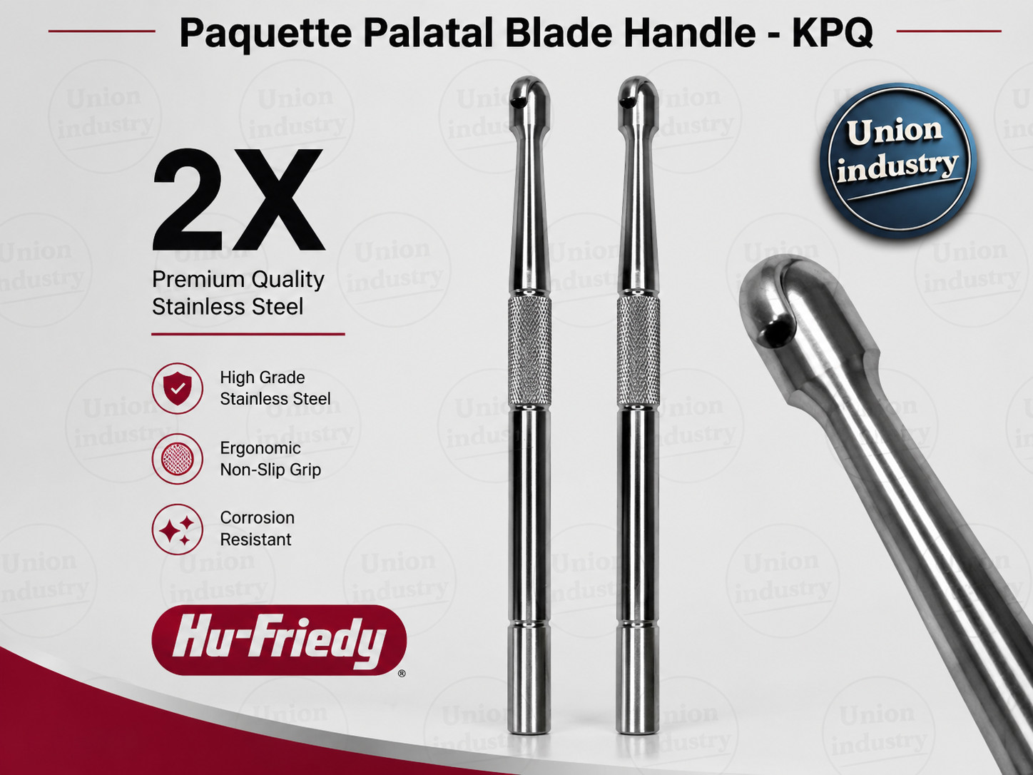 Lot of 2Pcs Hu-Friedy Paquette Palatal Blade Handle – KPQ
