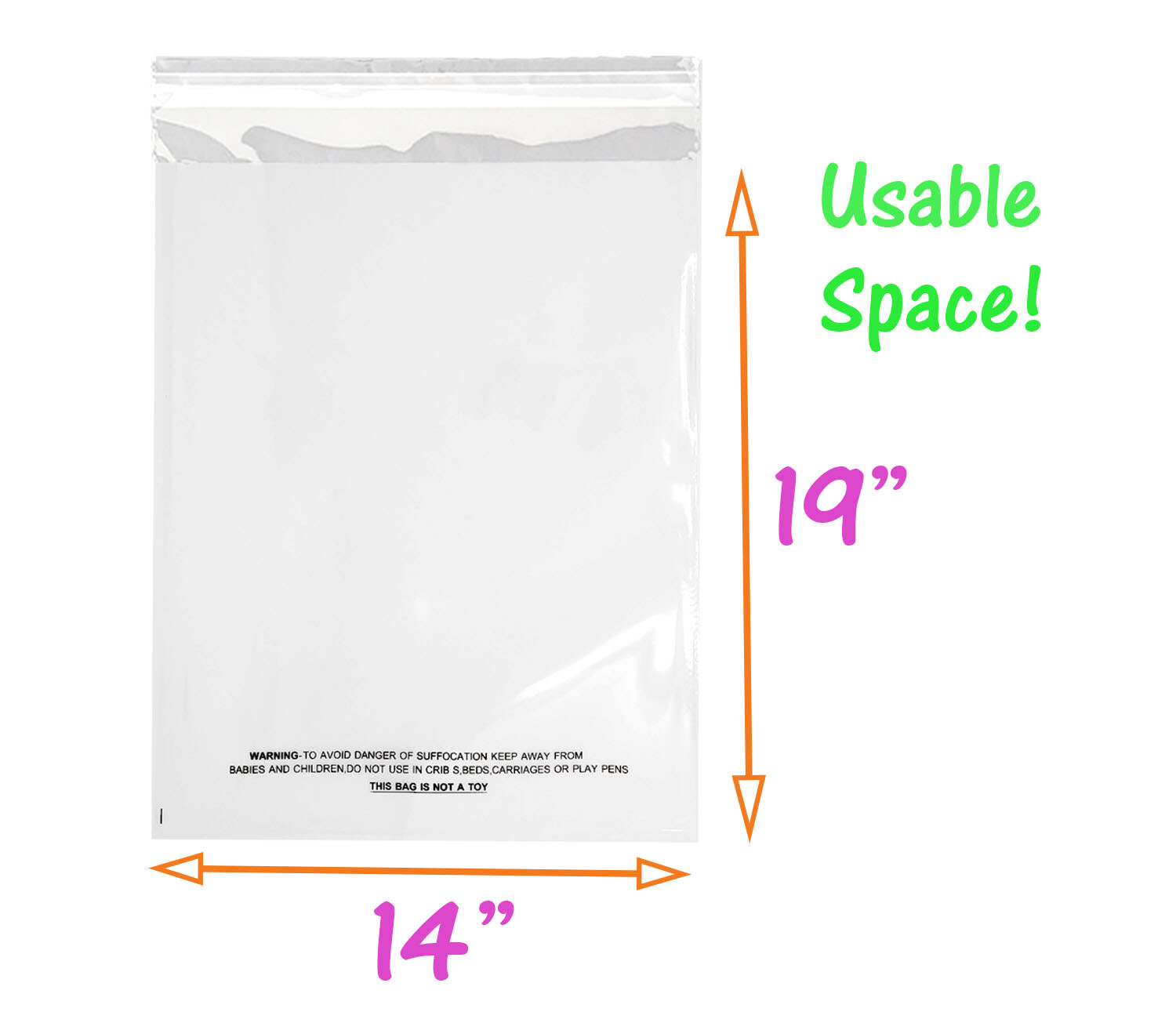 8 Sizes Crystal Clear Self Seal Transparent Plastic Cellophane Poly OPP Bags NEW