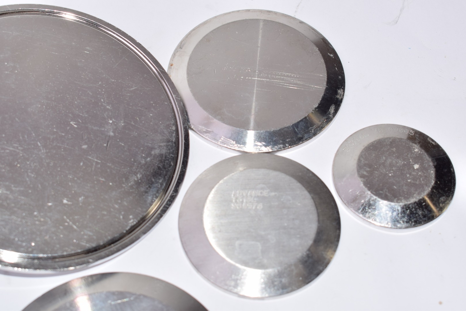 Lot of 6, Stainless Steel Flanges, SS316L, 3A, 49005, Advance T316L, S64576, 868
