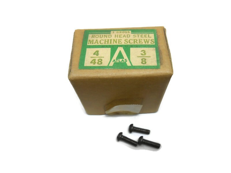 4-48 x 3/8″ Long Steel ROUND HEAD Machine Screw 1 Gross (144 pcs)