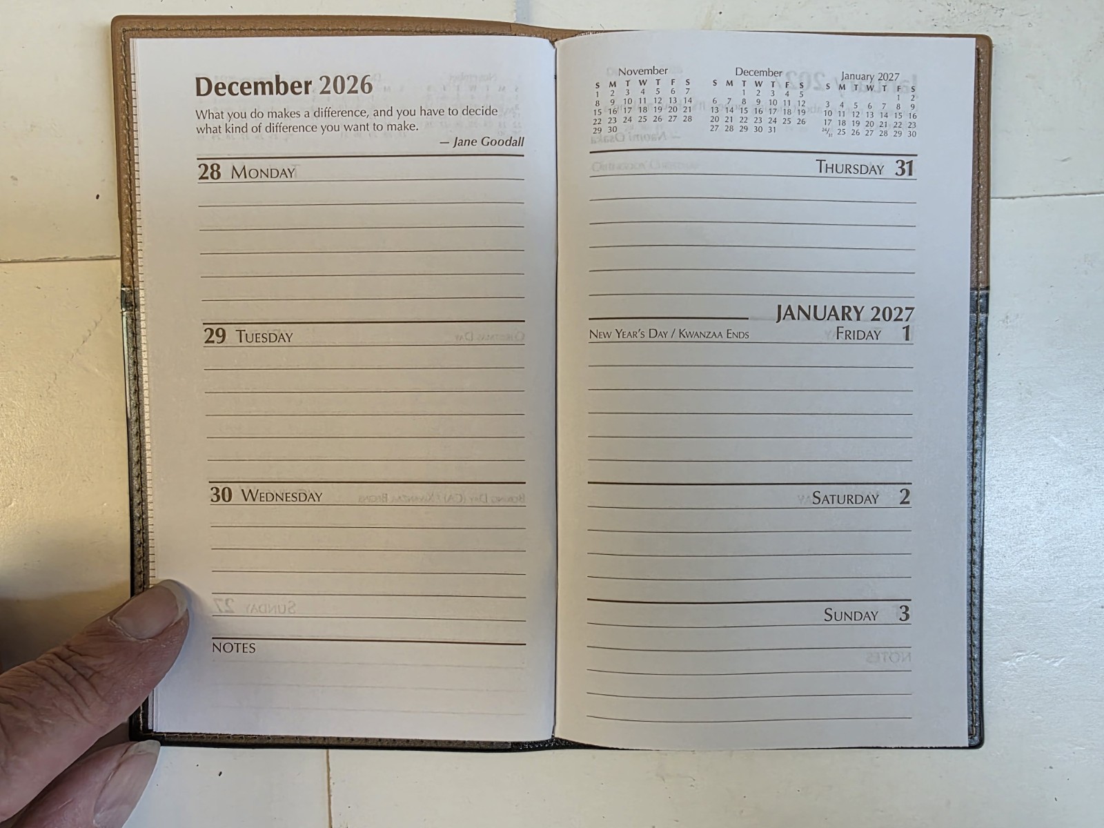 2027 Pocket Pal Calendar Personal Planner and Diary — Brand New In Stock Now