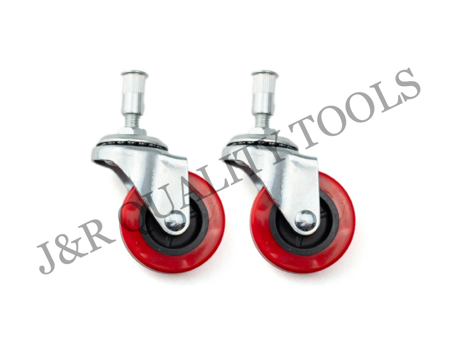 2 Pieces 2″ Replacement Caster Wheel for Creeper Swivel Chrome Plated Mechanic