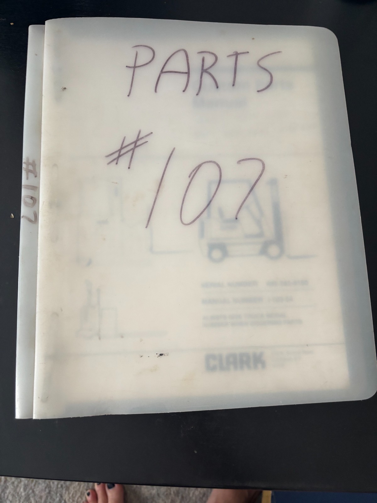 Clark C500 S100 S/N 685-283-9150 Manual # I-103-54