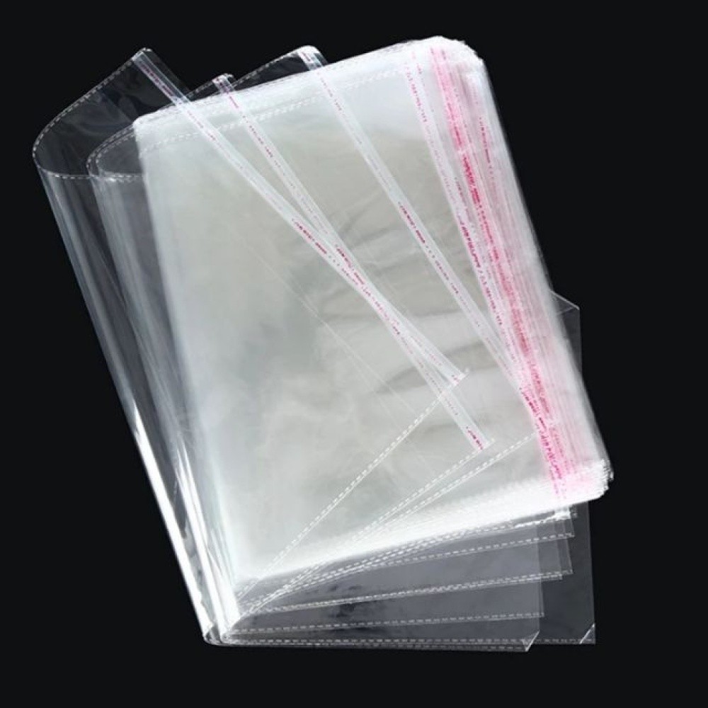 100pcs Resealable Clear Bags Plastic Opp Cello Merchandise Poly Bags Any Size
