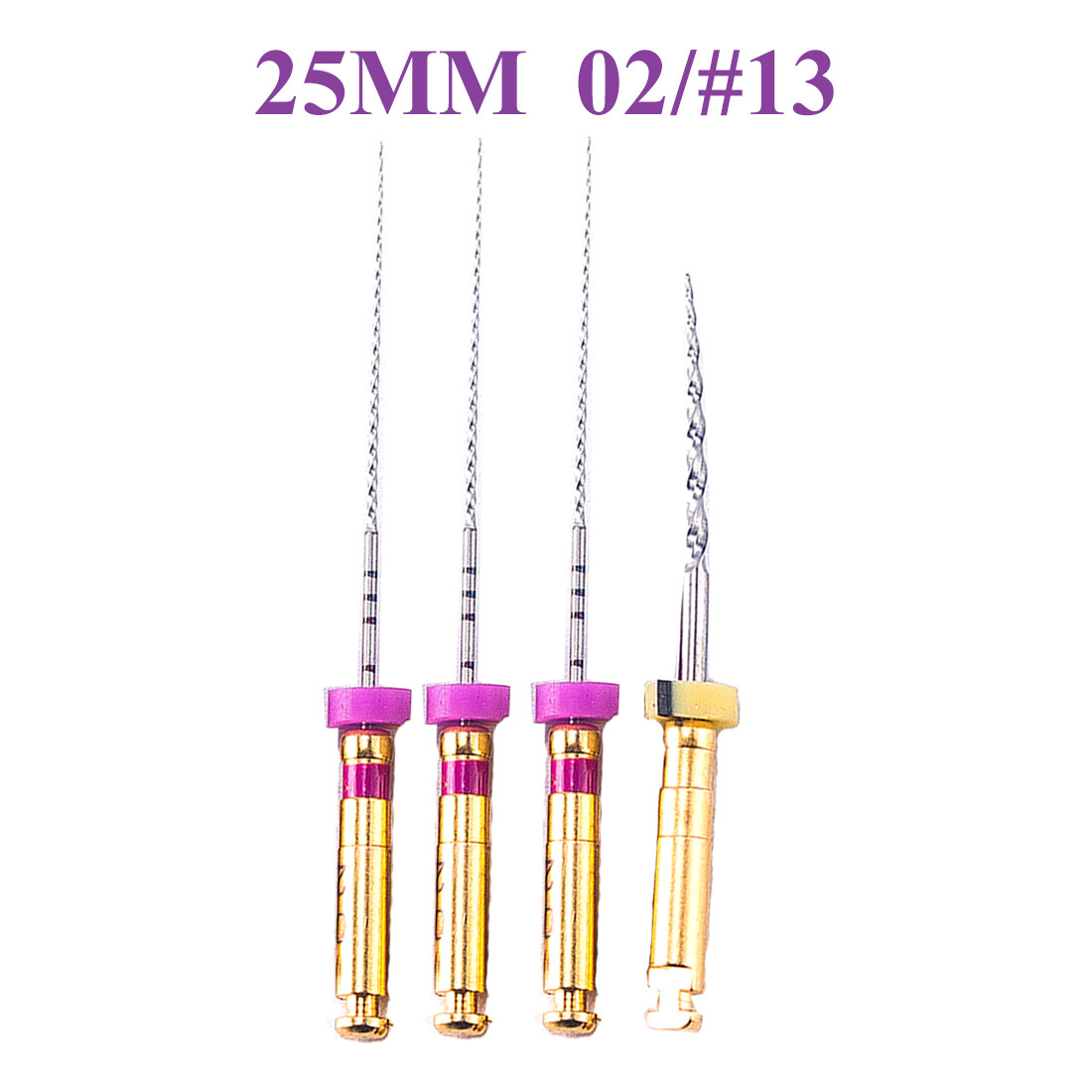 4Pc Endodontic Glide Path Files Dental Endo NITI Rotary File 25/21mm #13 02Taper